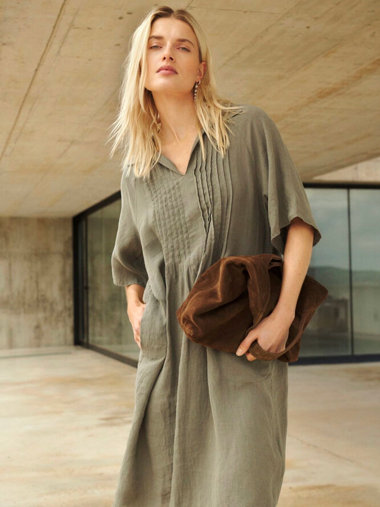 Ayla PW Dress, Olive