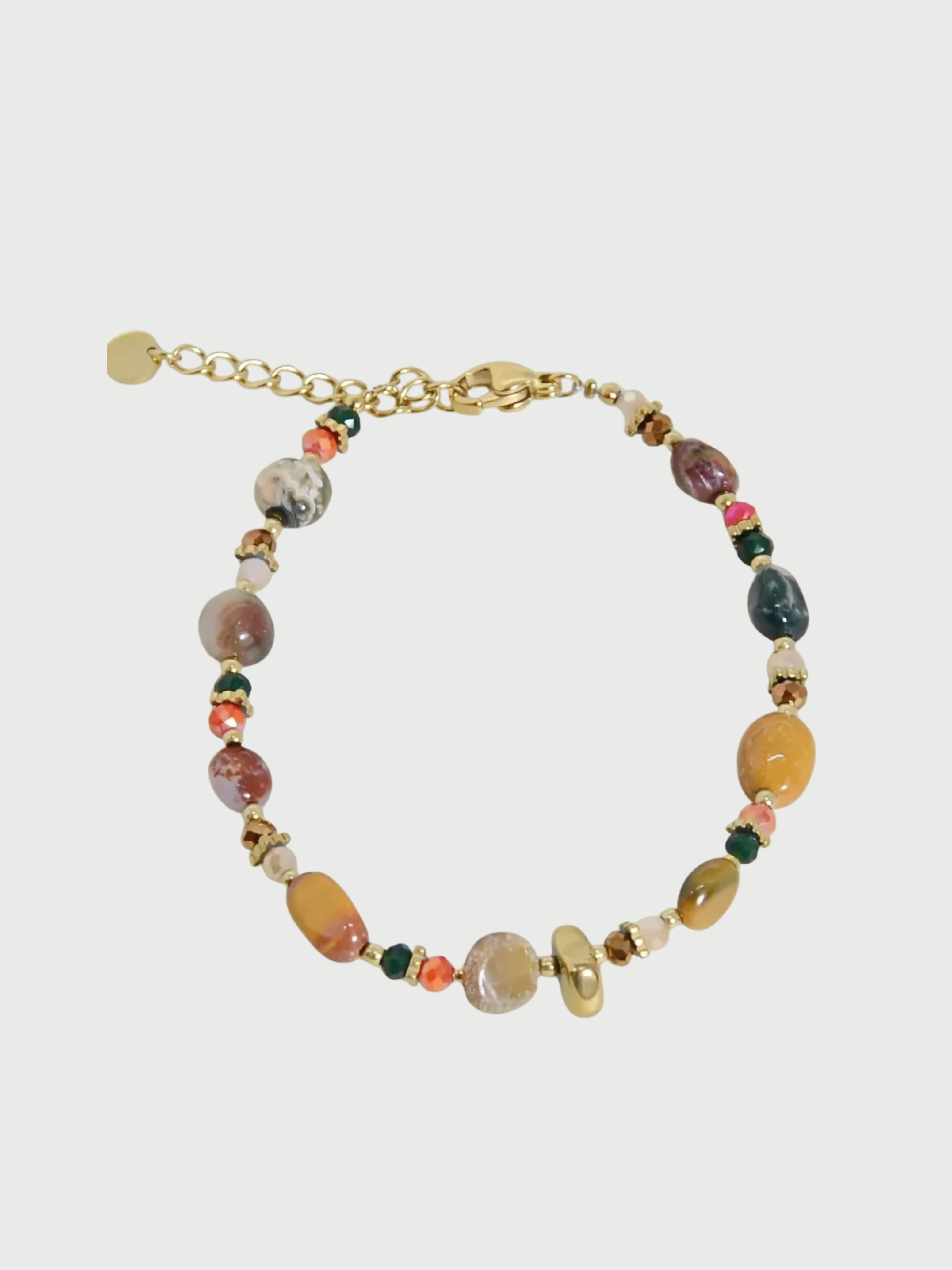 Bracelet, Natural stones, Multi color