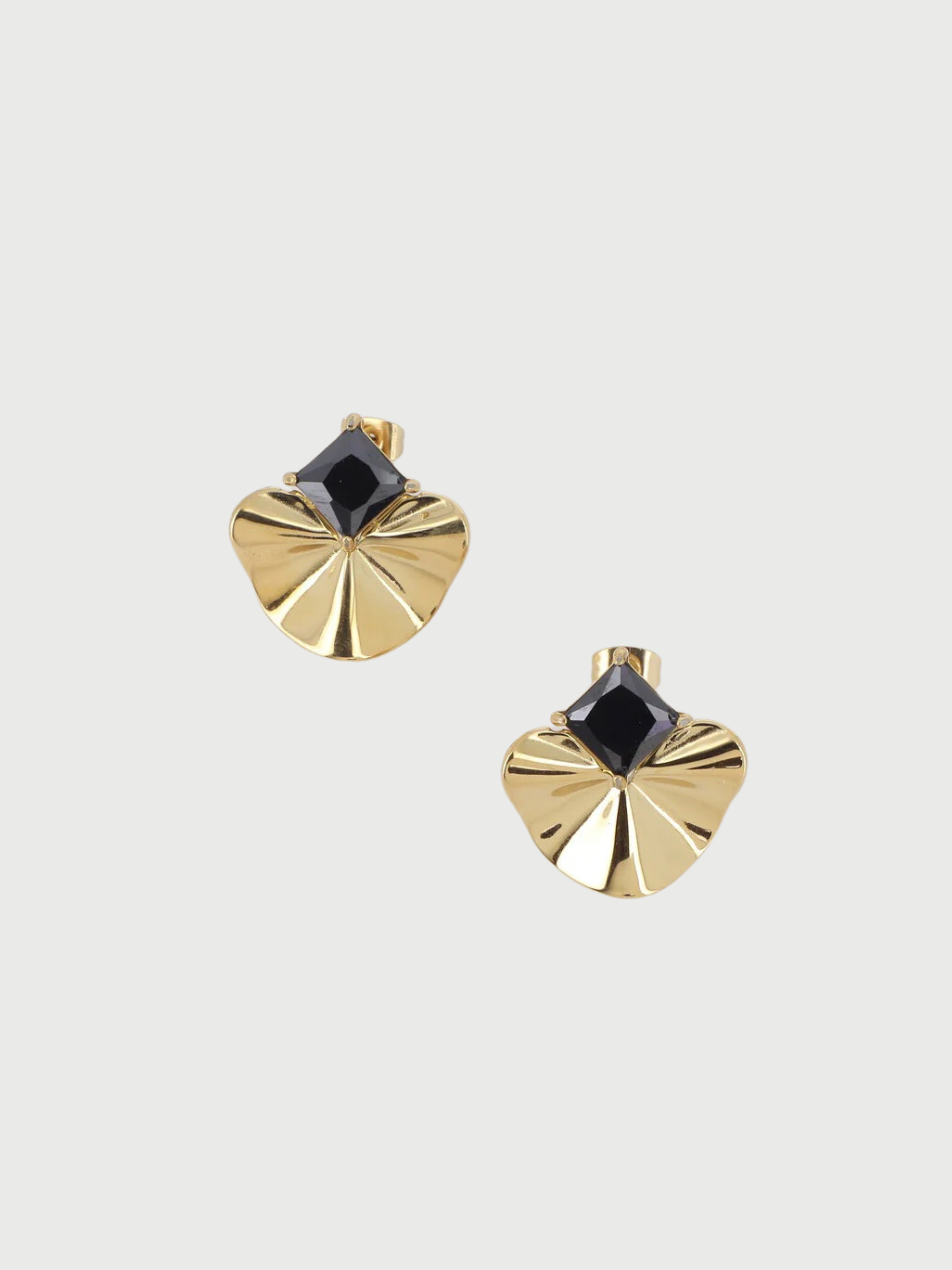 Earrings, Chip curl Black