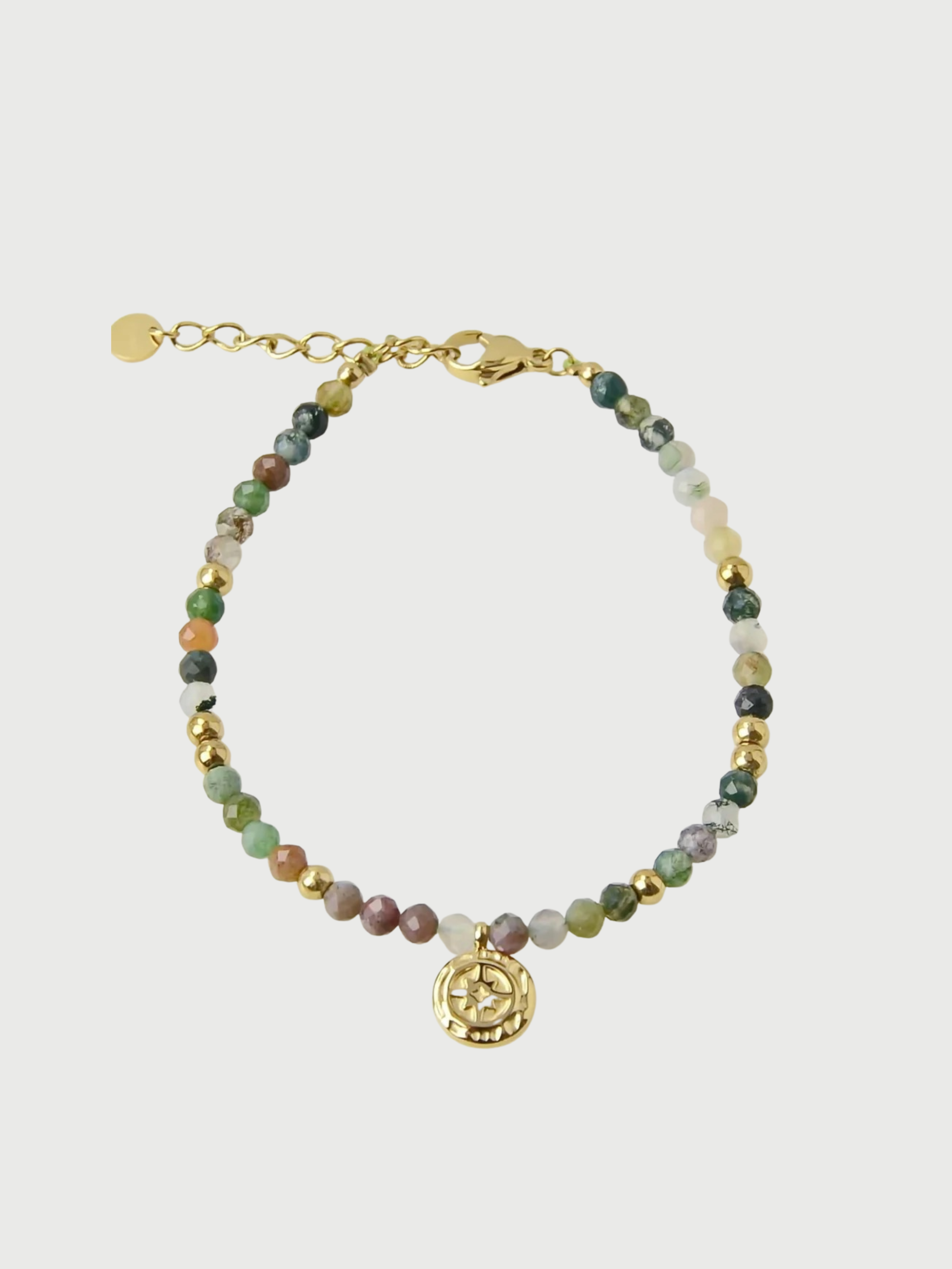 Bracelet, Natural stones, Green