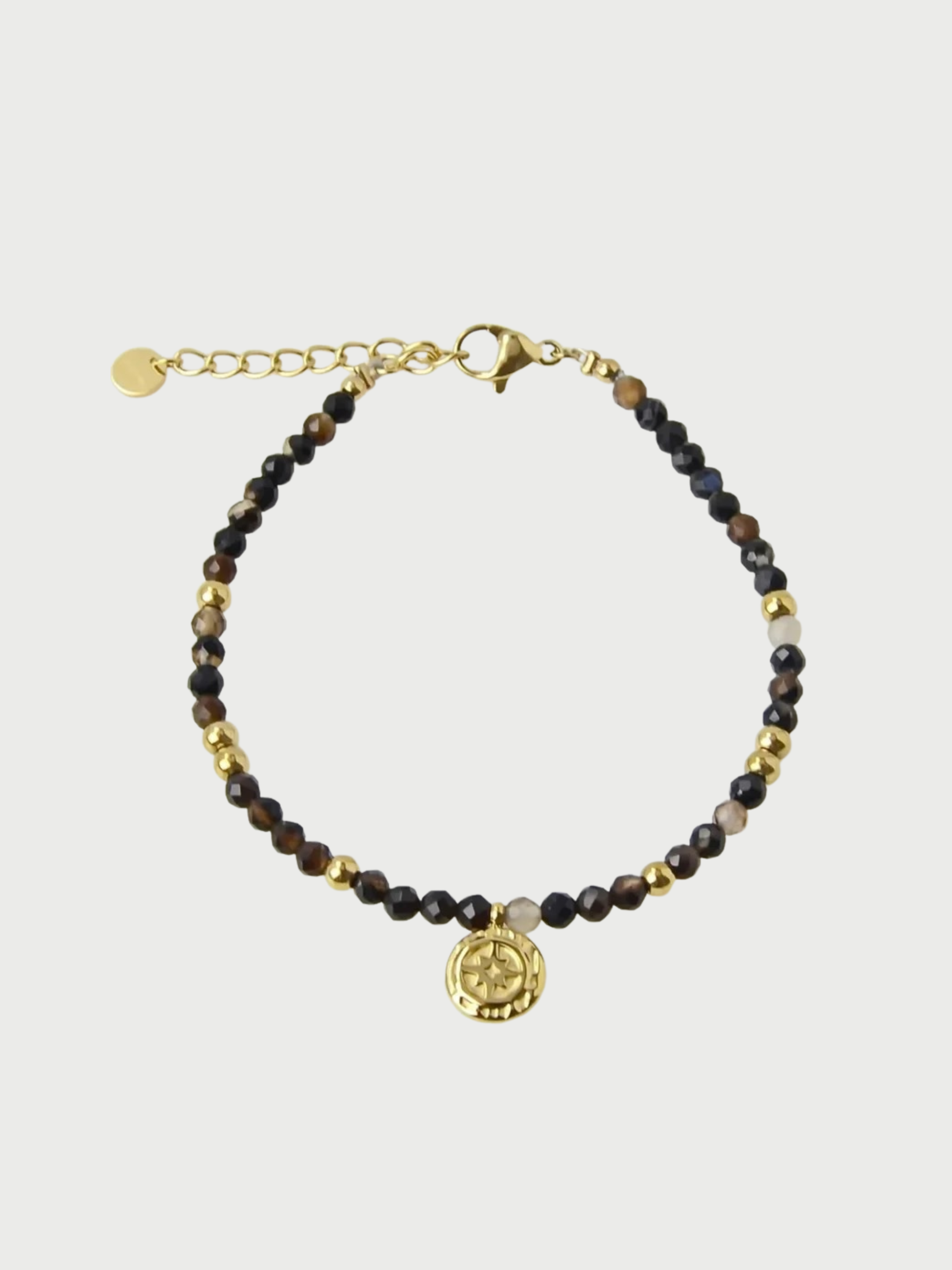 Bracelet, With natural stone, Black