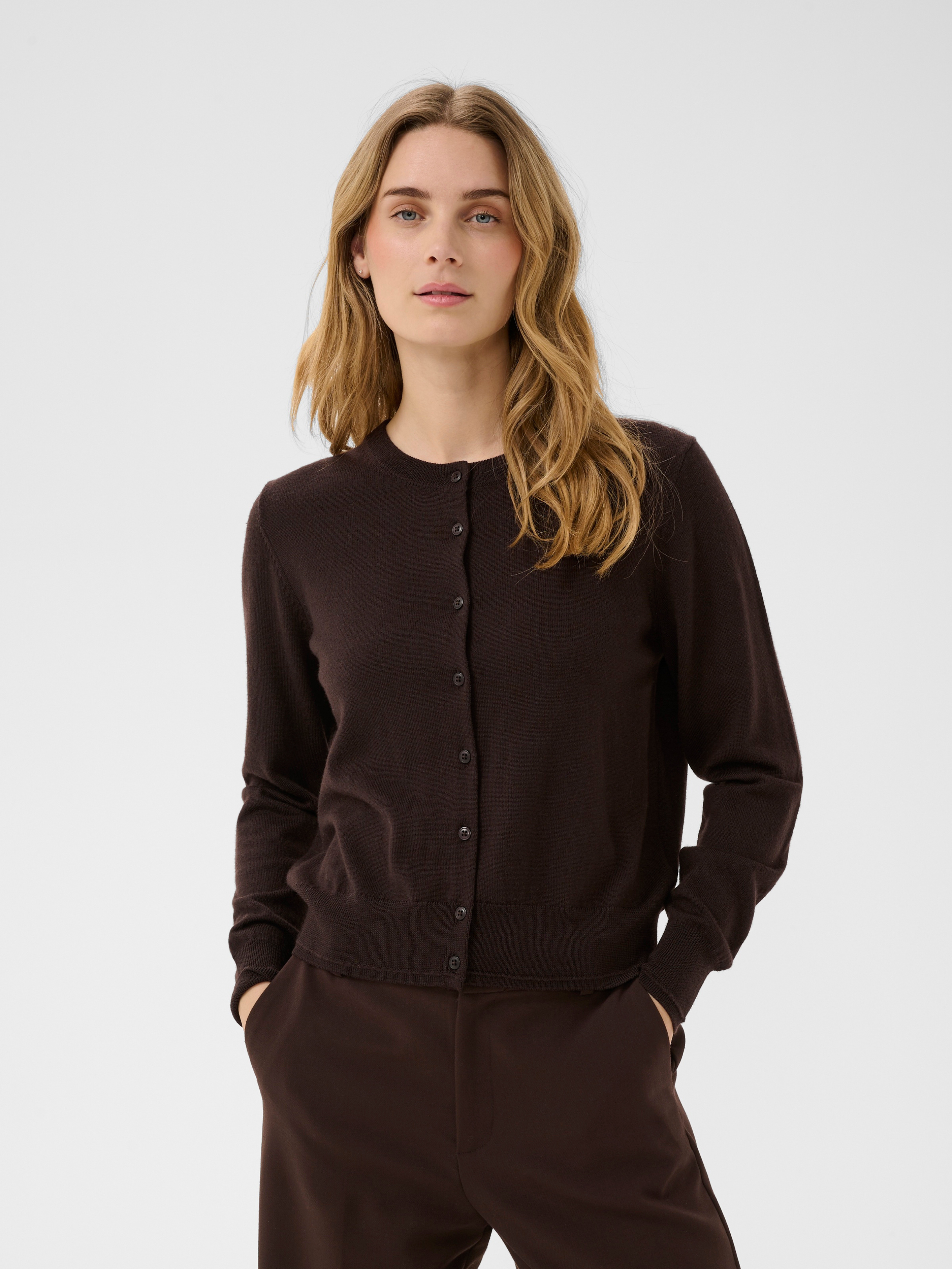 Noelani PW Cardigan, Brown