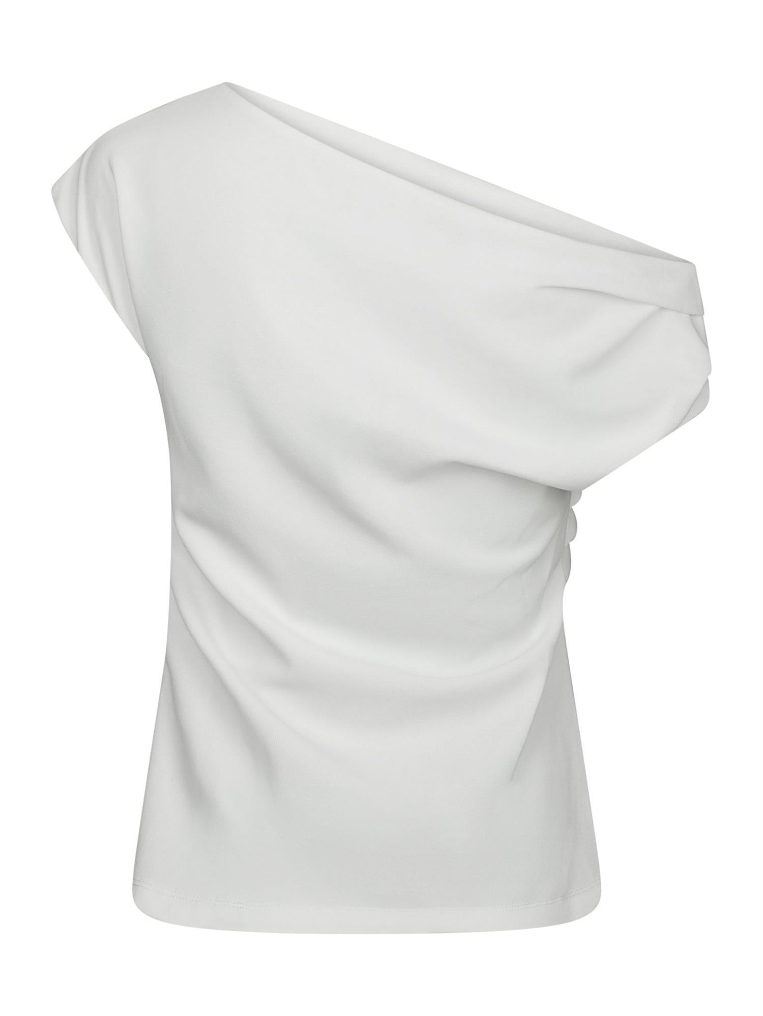 Mabelle Drapy Top, White