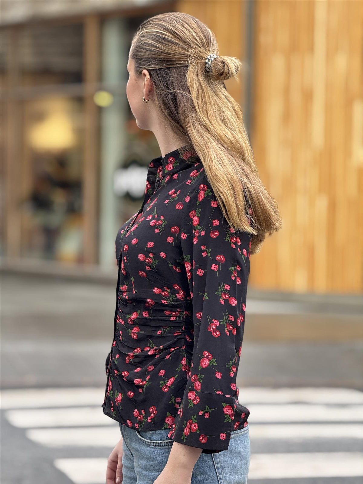 Bohemian Shirt, Black/Red