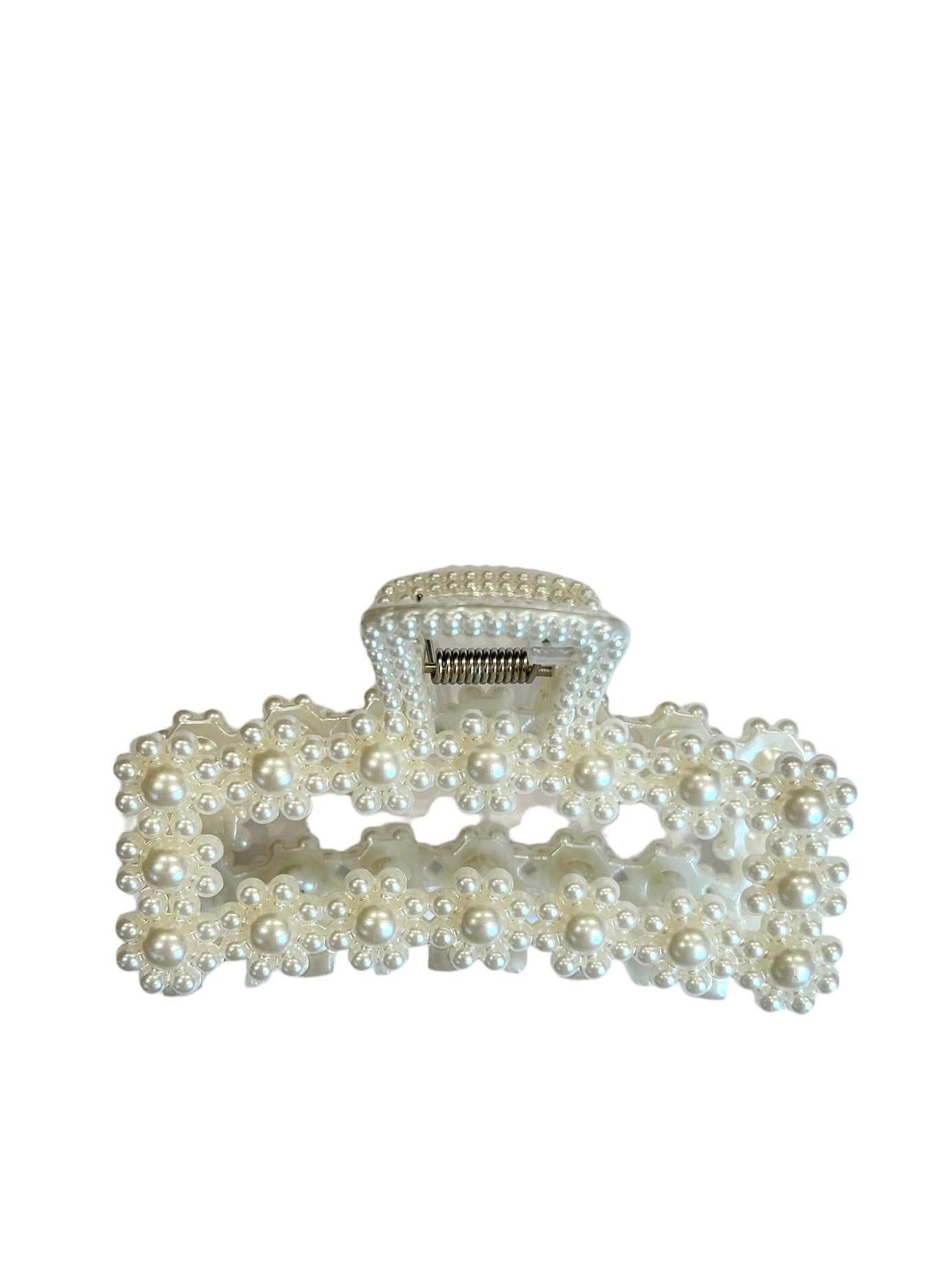 Vintage Pearl Hair Claw Square