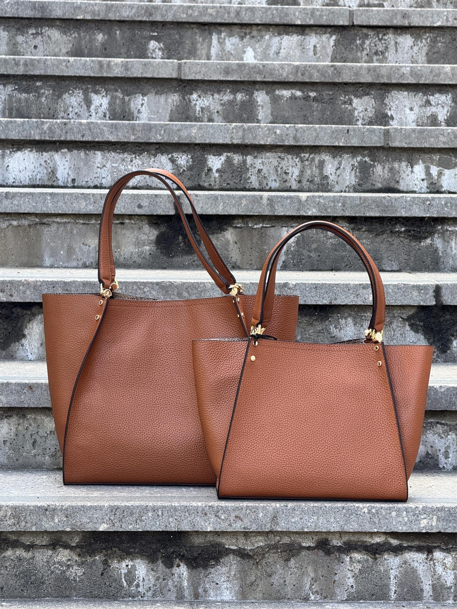 Hebdo shoppingbag Large, Camel
