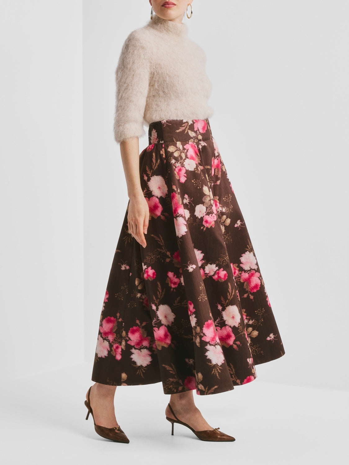 Taffeta Maxi Skirt