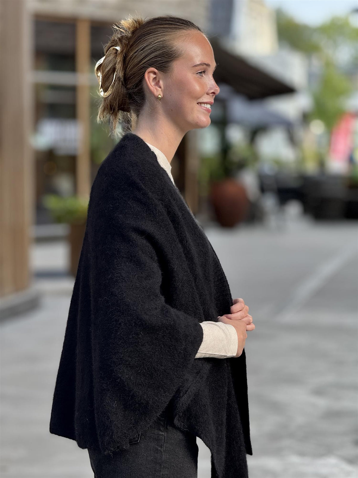 SANNE sjal, Black