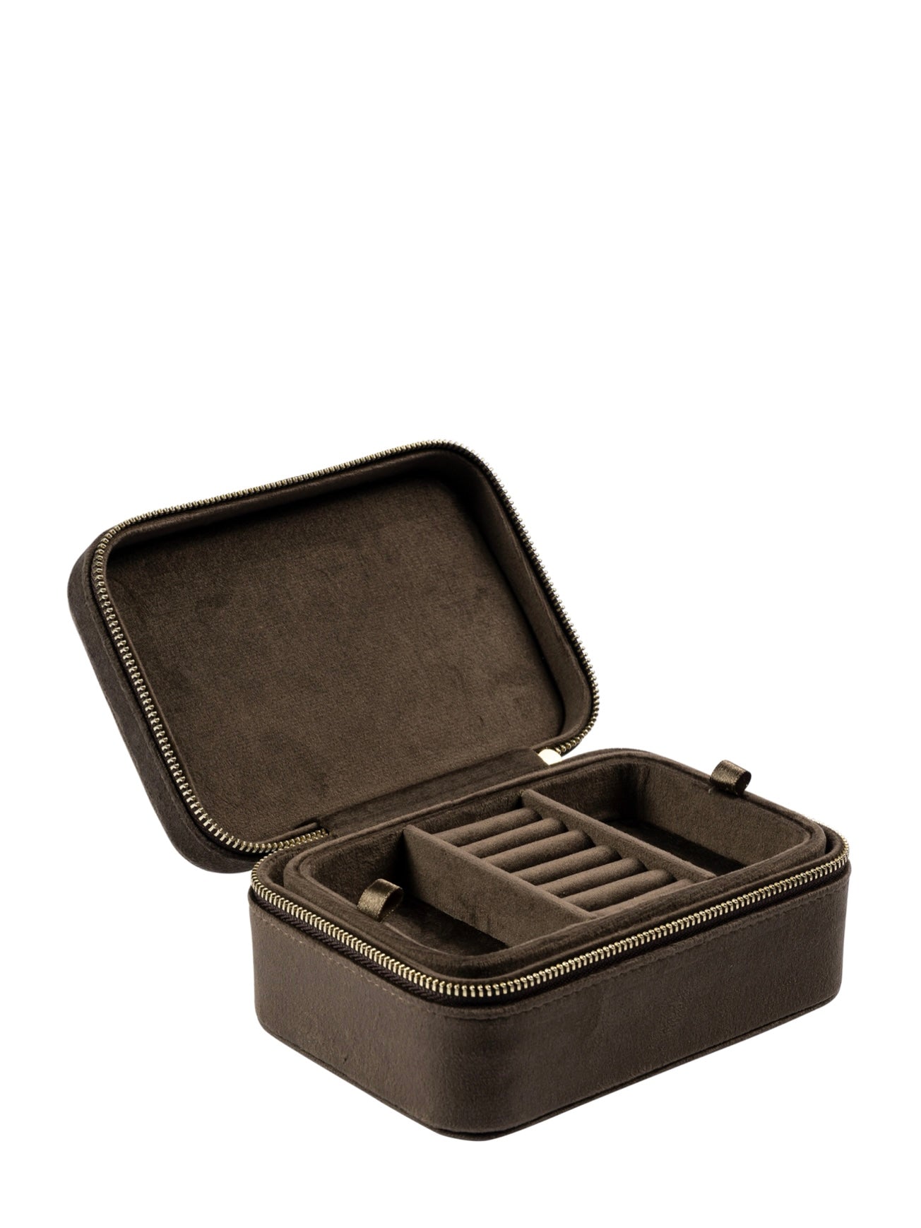 Velvet Jewellery Box, Brown