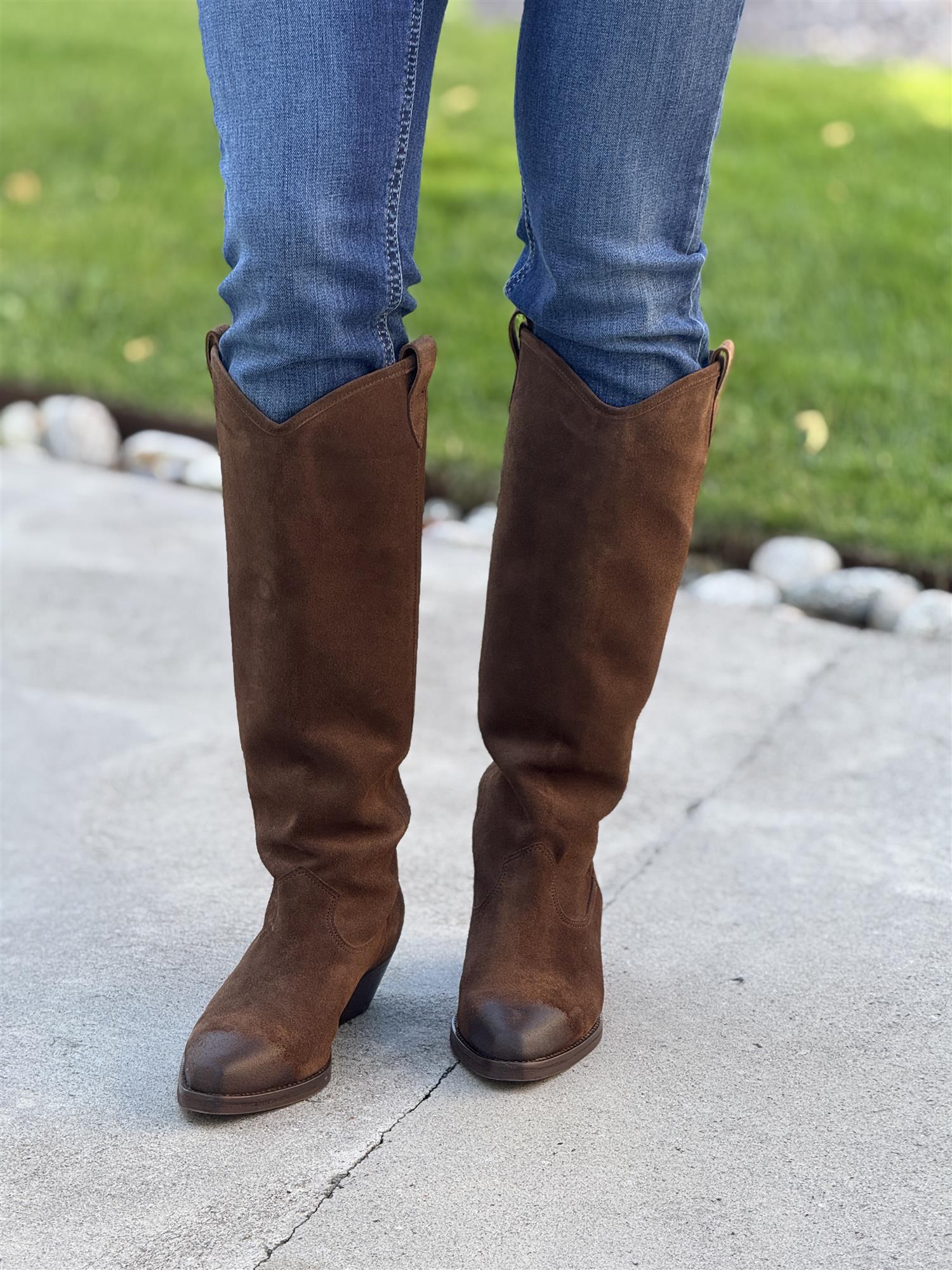 Arabica babysilk suede, Long Boots