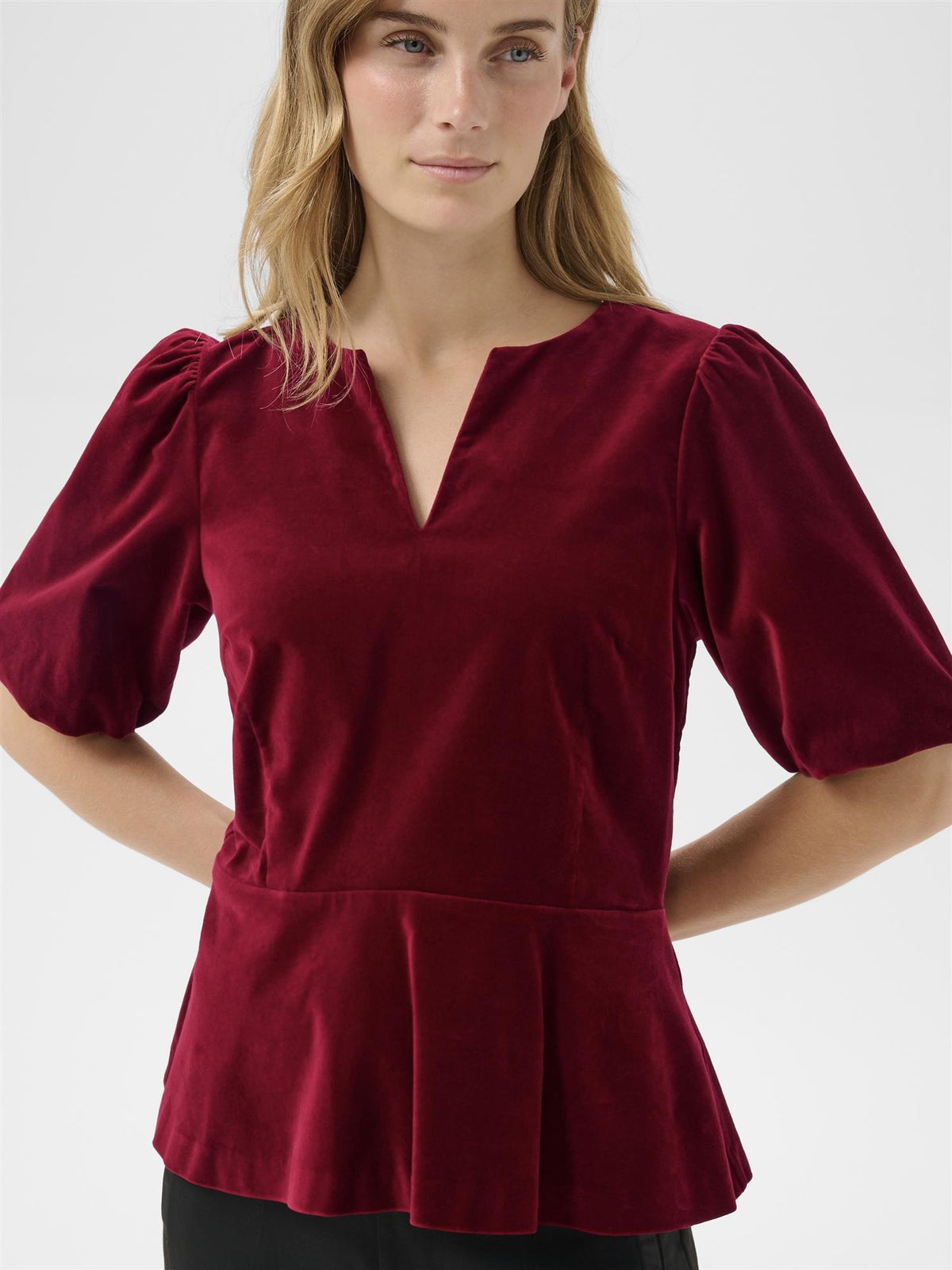 Daveena PW Blouse, Red