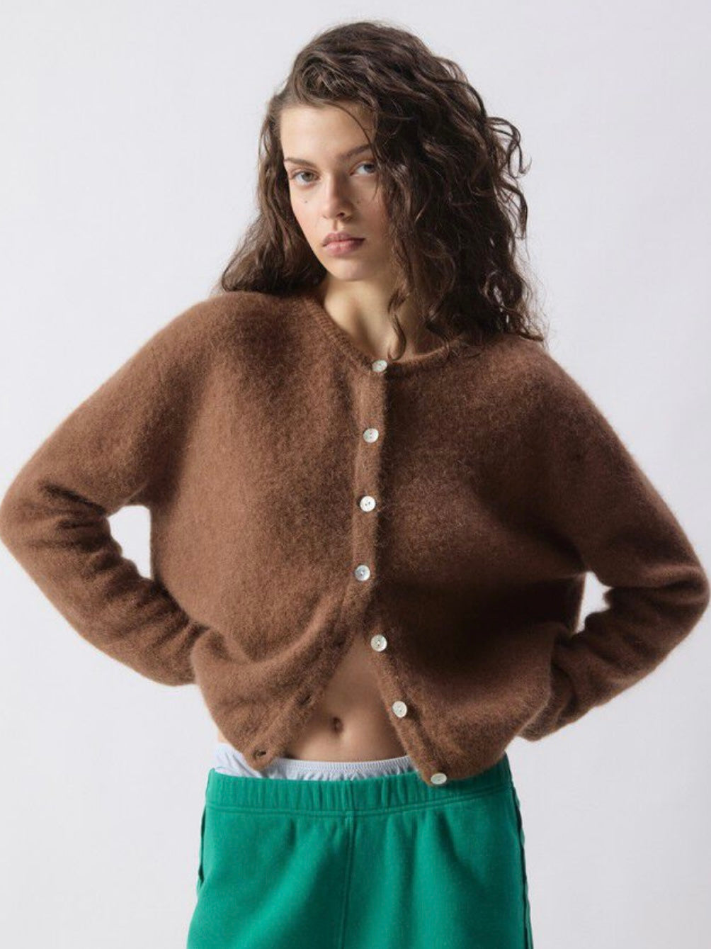 Vitow Cardigan, Chocolat Chine