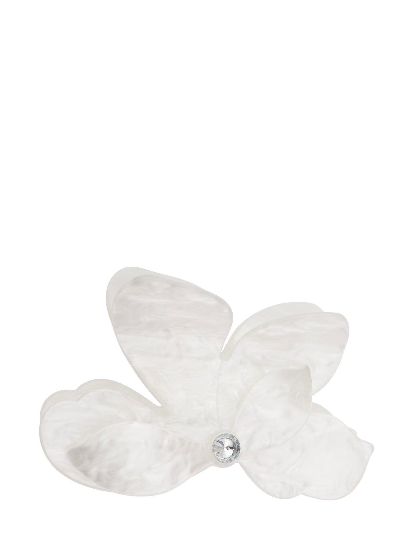 Orchid Flower Hair Claw, White