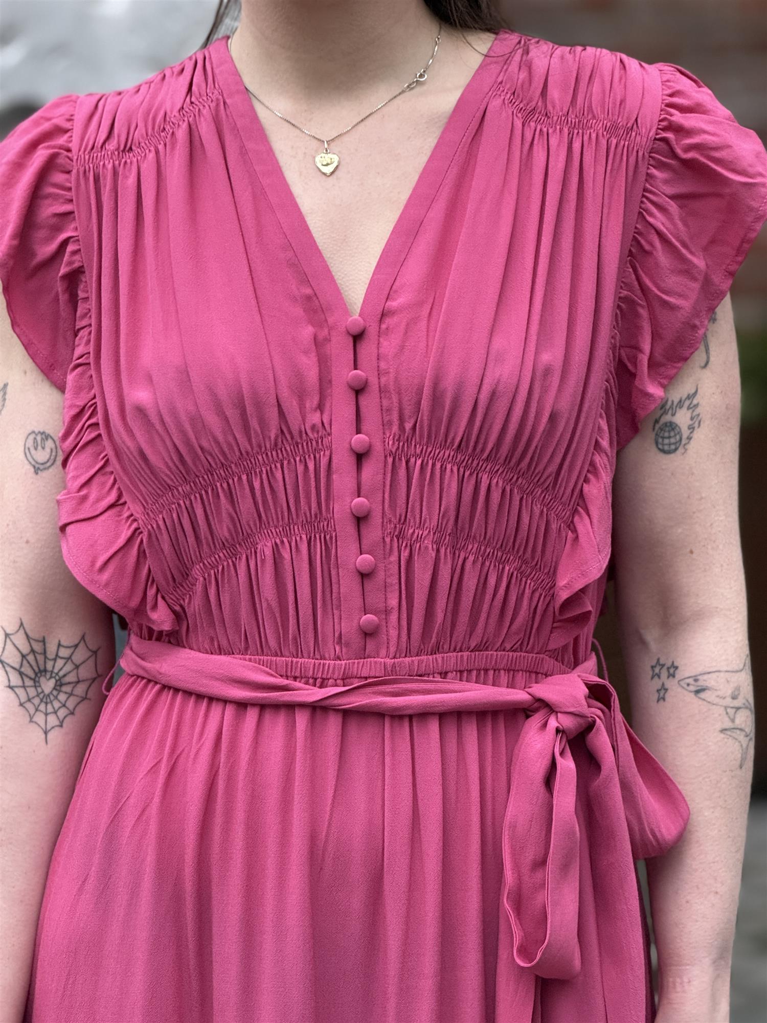 Coraly Dress, Rose
