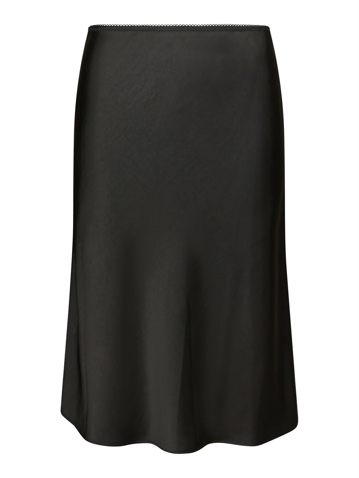 Mindie Heavy sateen Skirt, Black