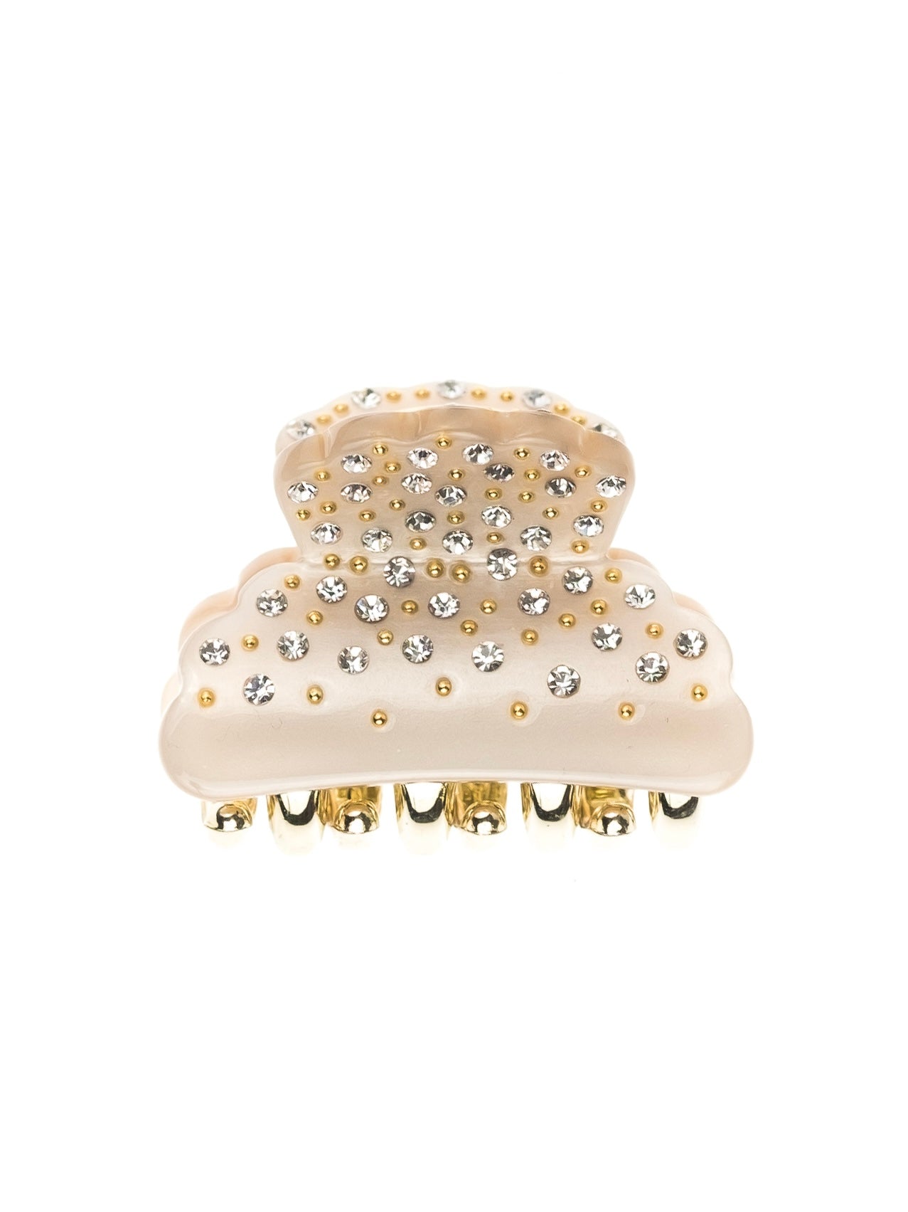 Crystal Hair Claw Small, Sand