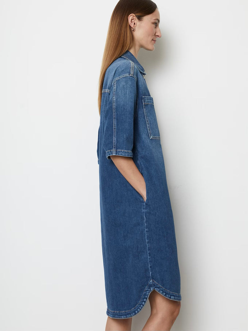 Denim dress, relaxed fit, chest pockets