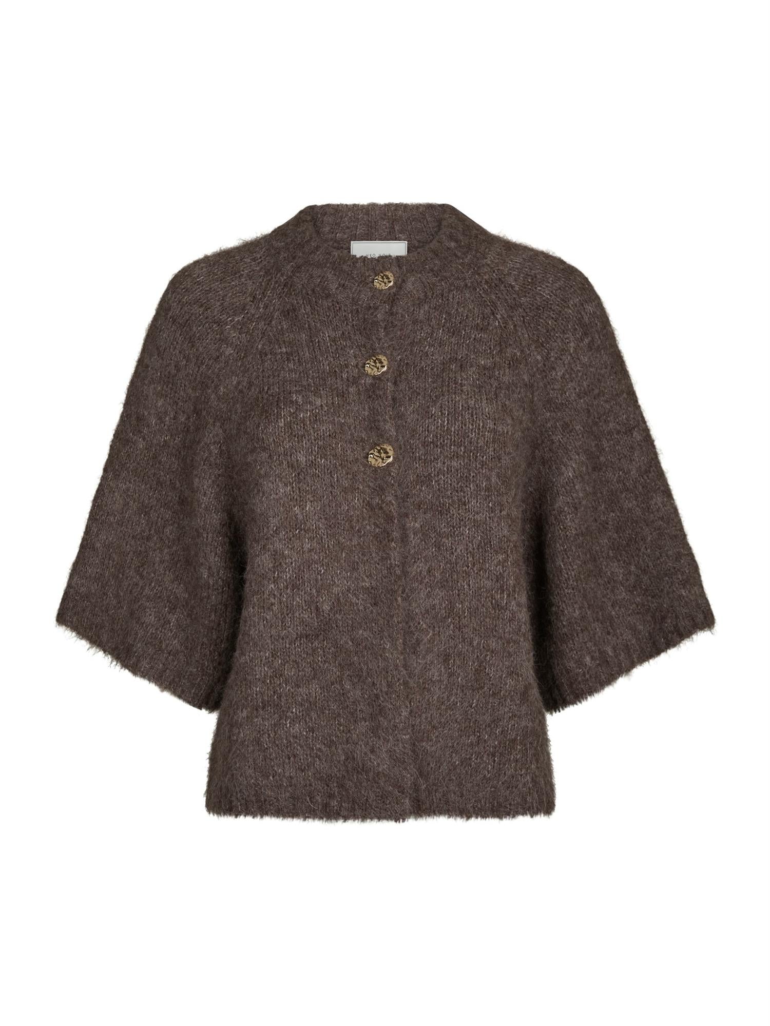 Benuta Fluffy Knit Cardigan, Light Brown