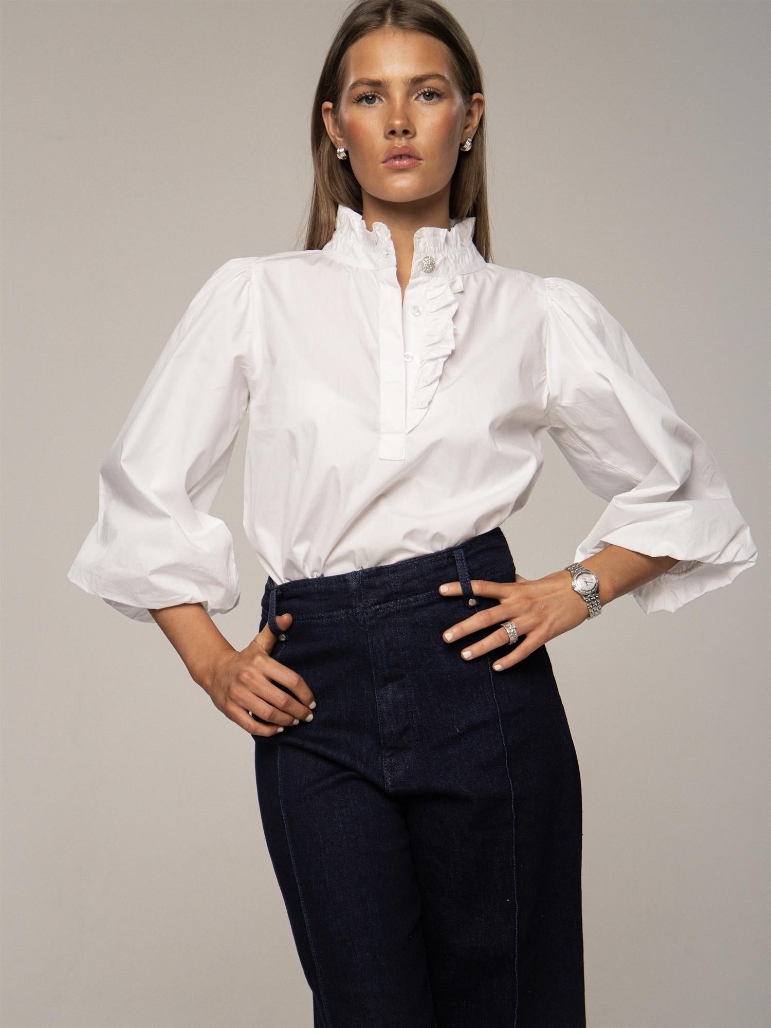 Ella Blouse, Sugar White