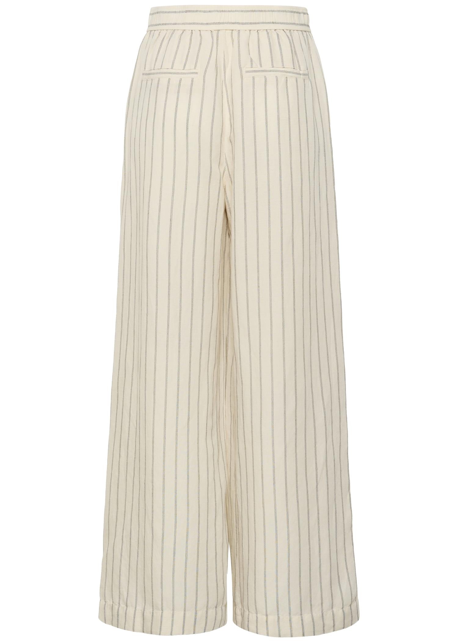 Biana PW Pants, Black Stripe
