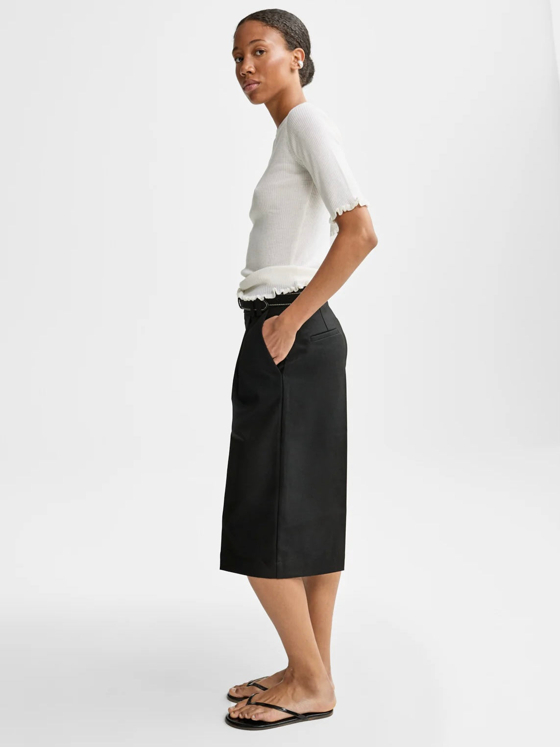Milla Merino Knit, White