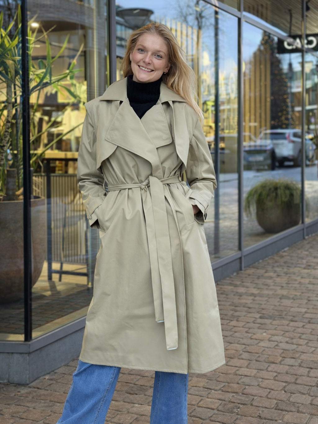 Regndråpe Trench Coat