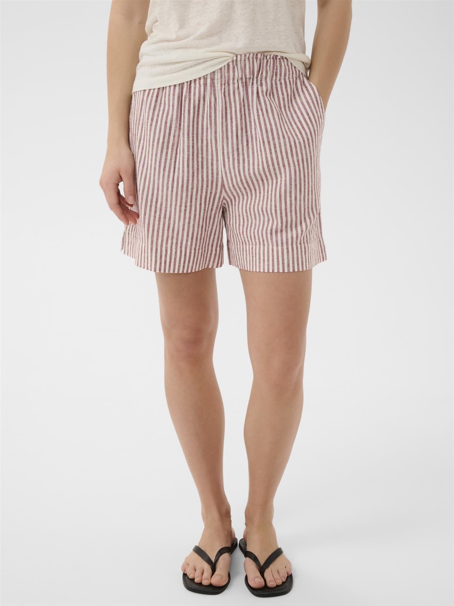 Rigge PW Shorts, Red Stripe