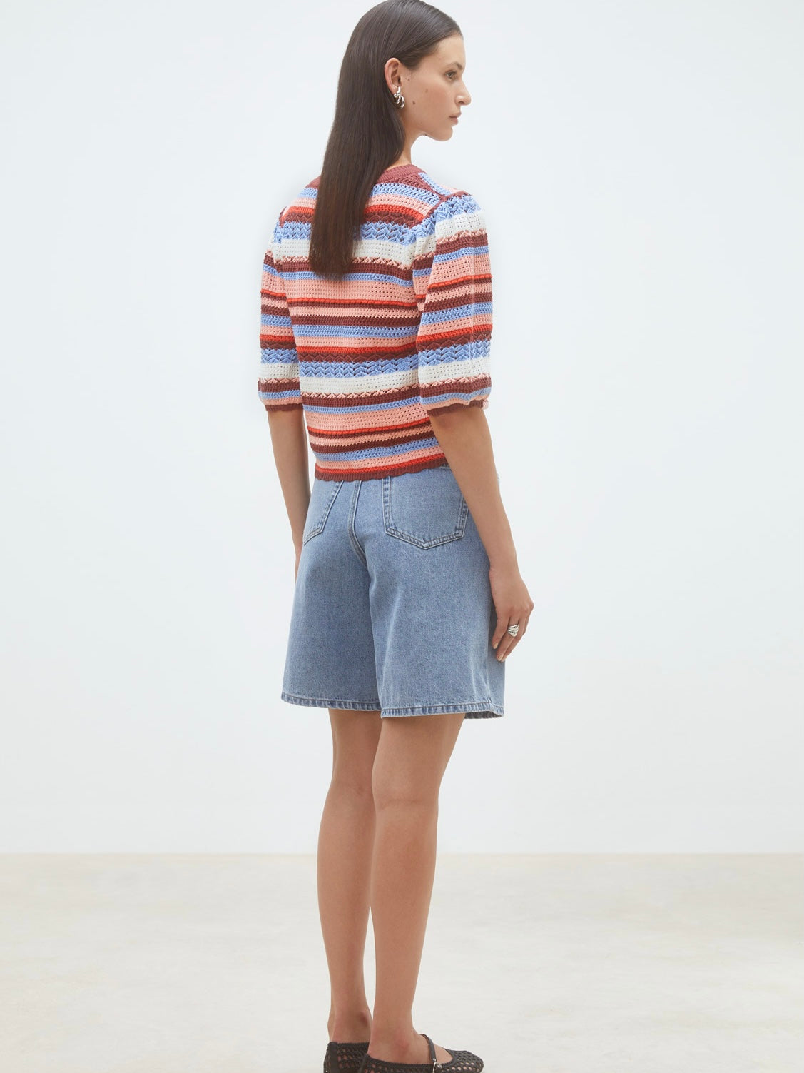 Panaca Knit Blouse, Striped