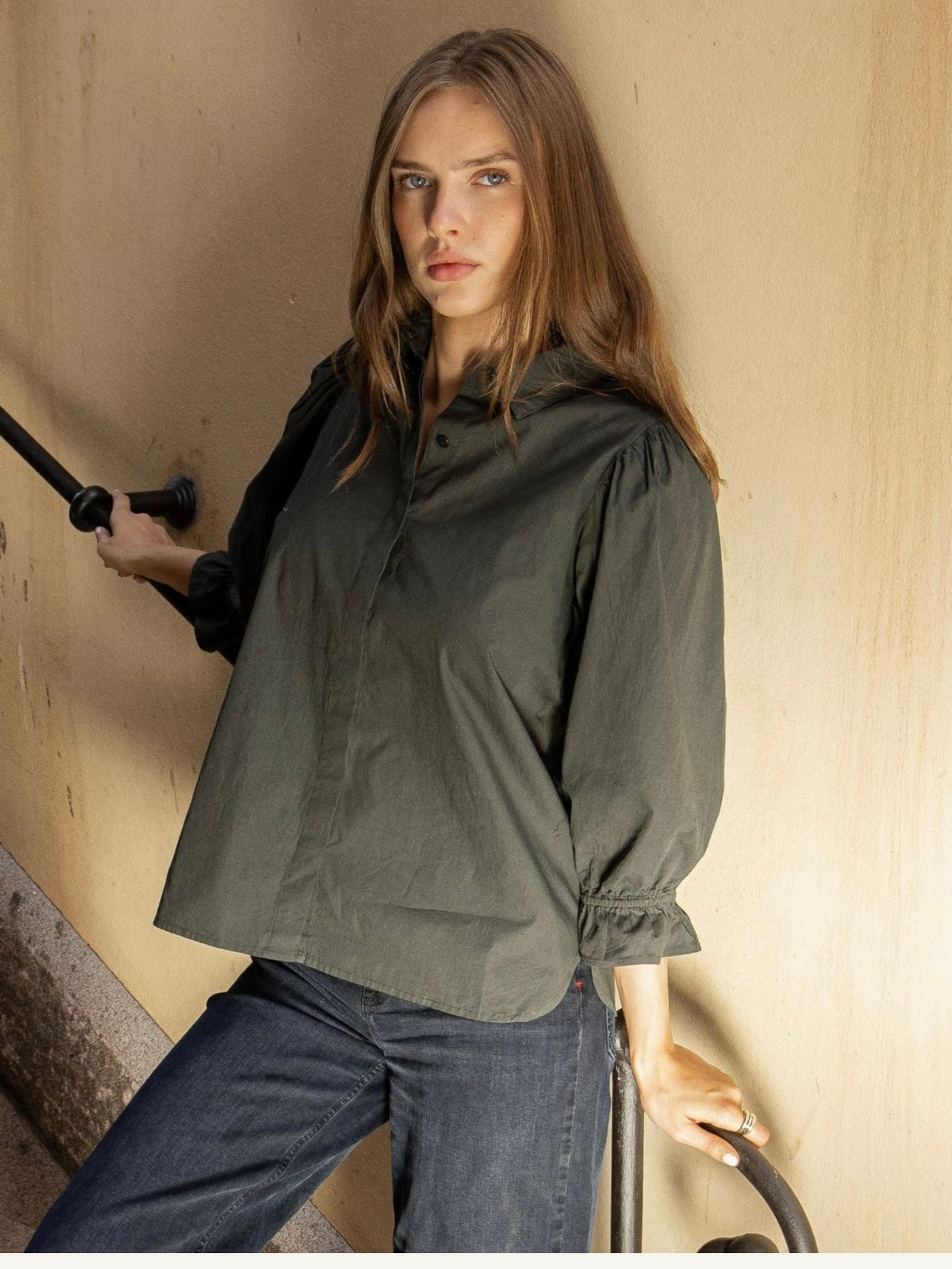 Amy Shirt Moss Green