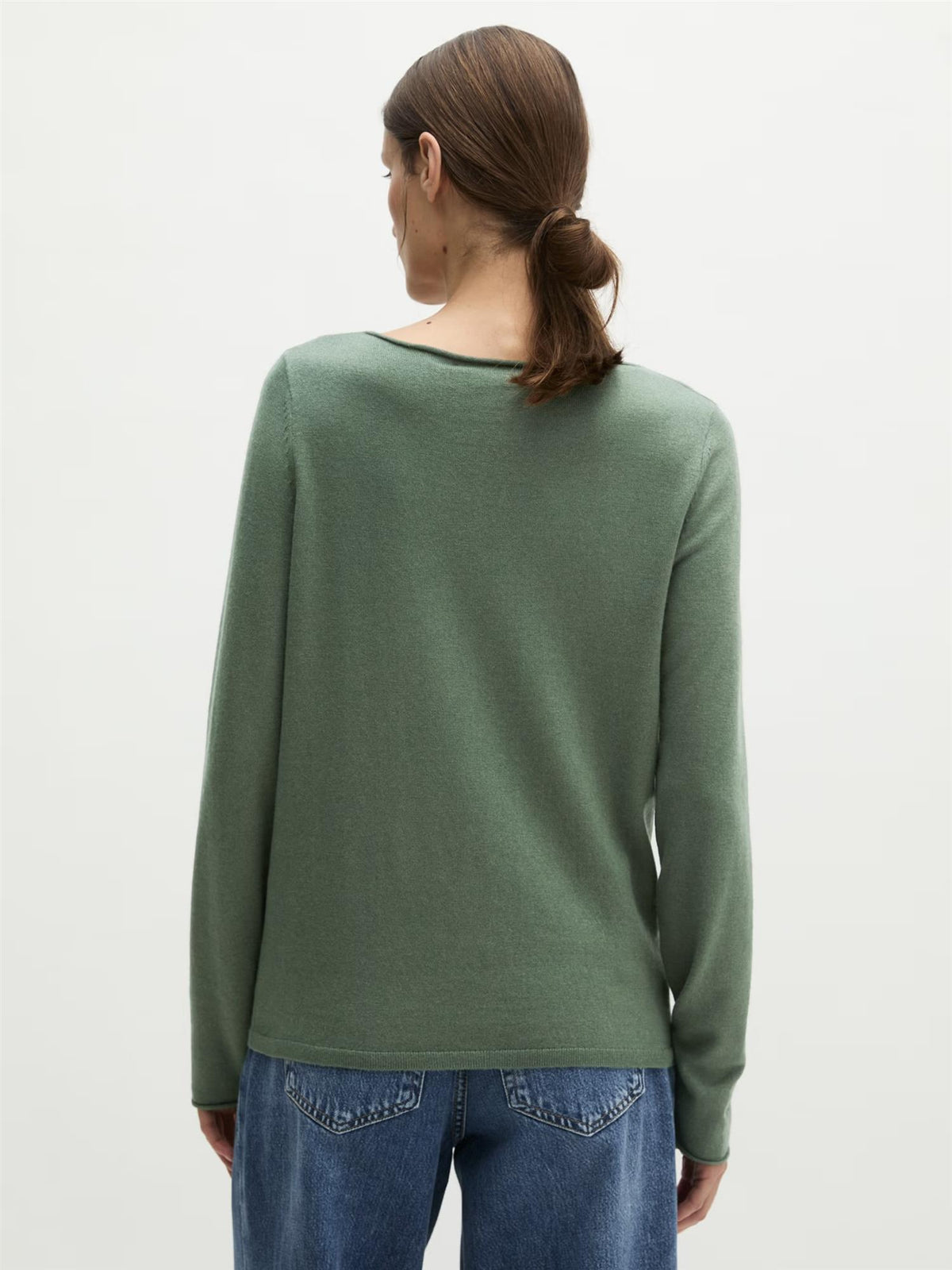 Pullover, Boat-Neck, Green