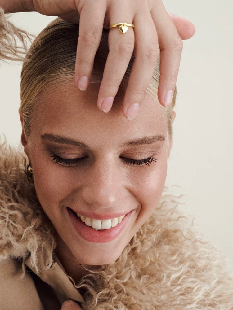 Iselin - Heart Ring Stainless Steel - Gold