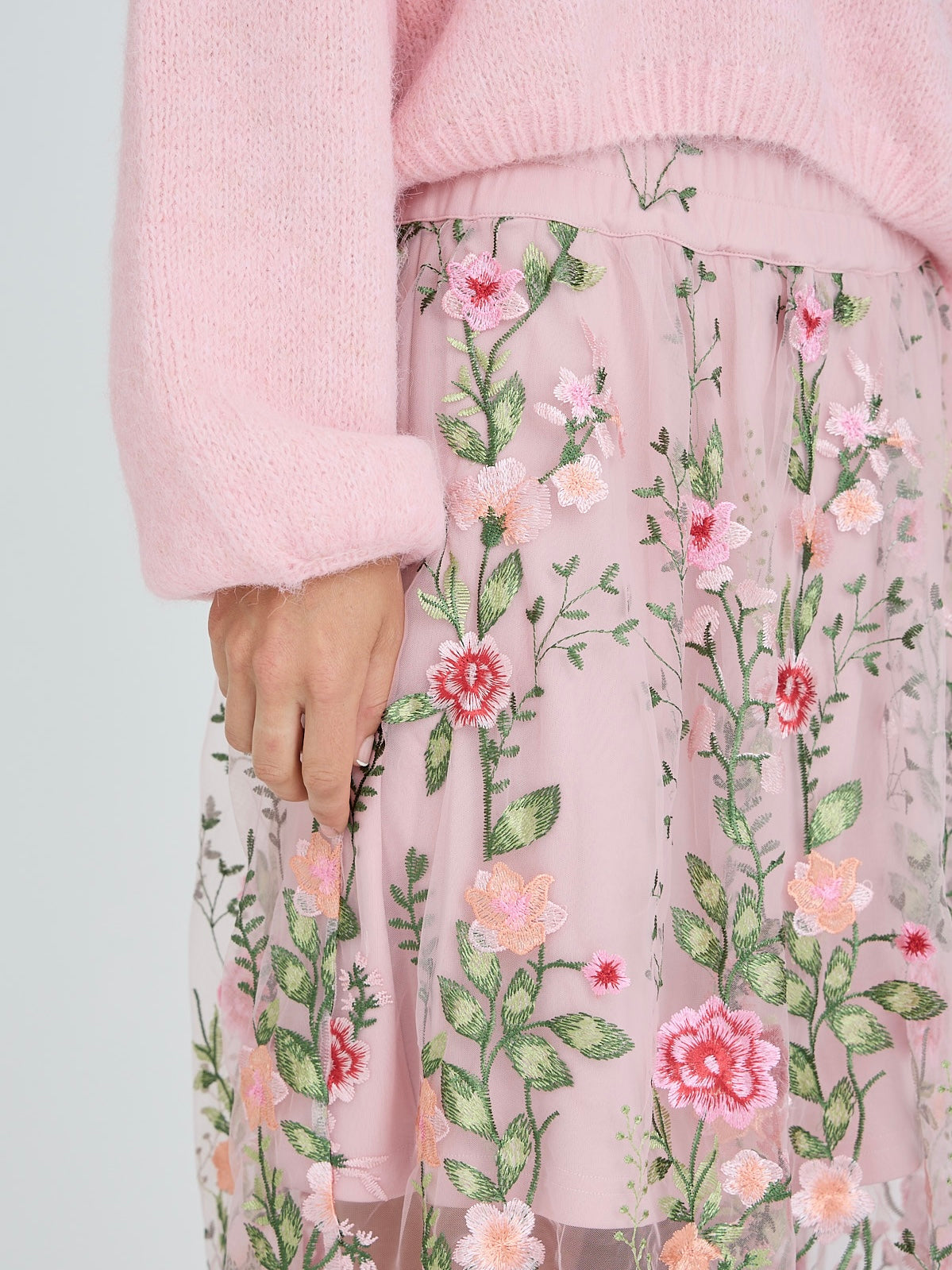 Fuschia skirt