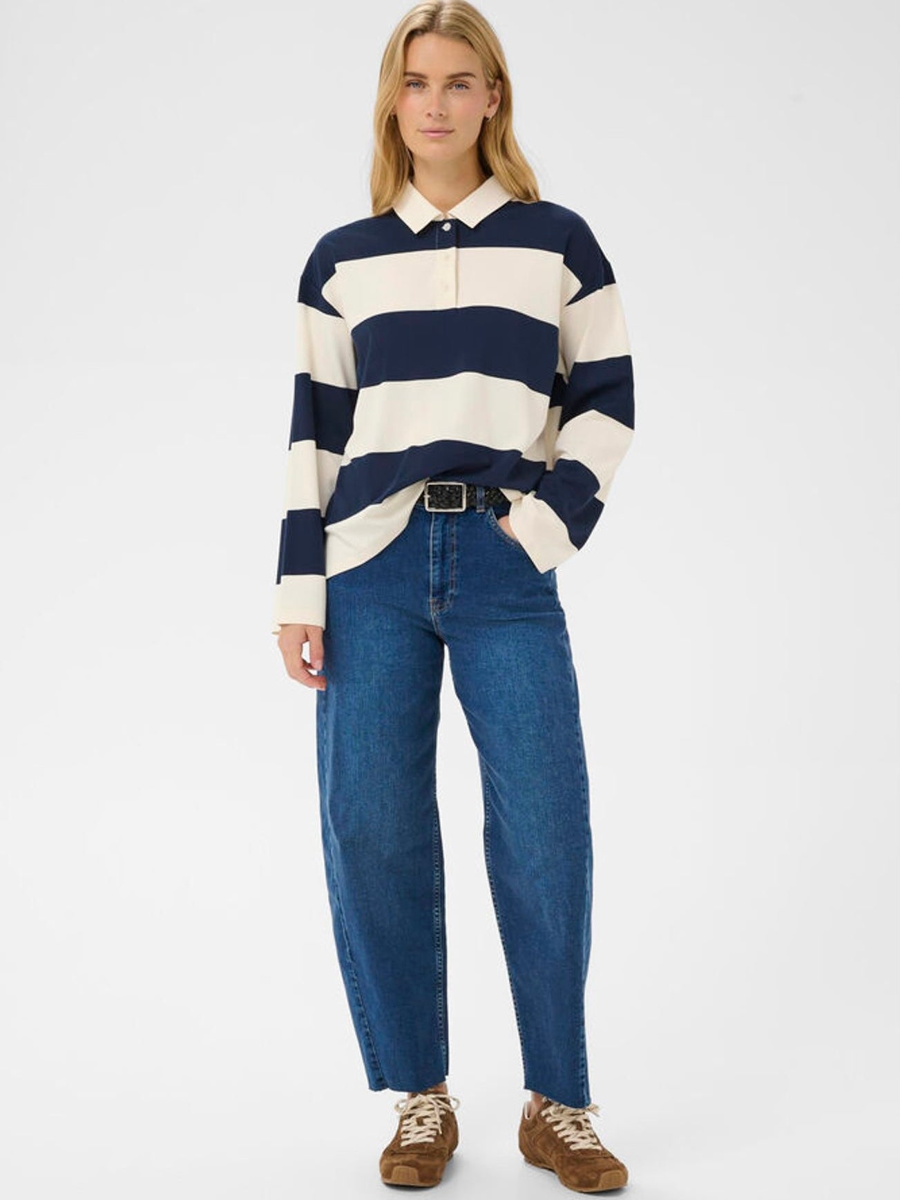 Amari PW T-Shirt, Blue/white