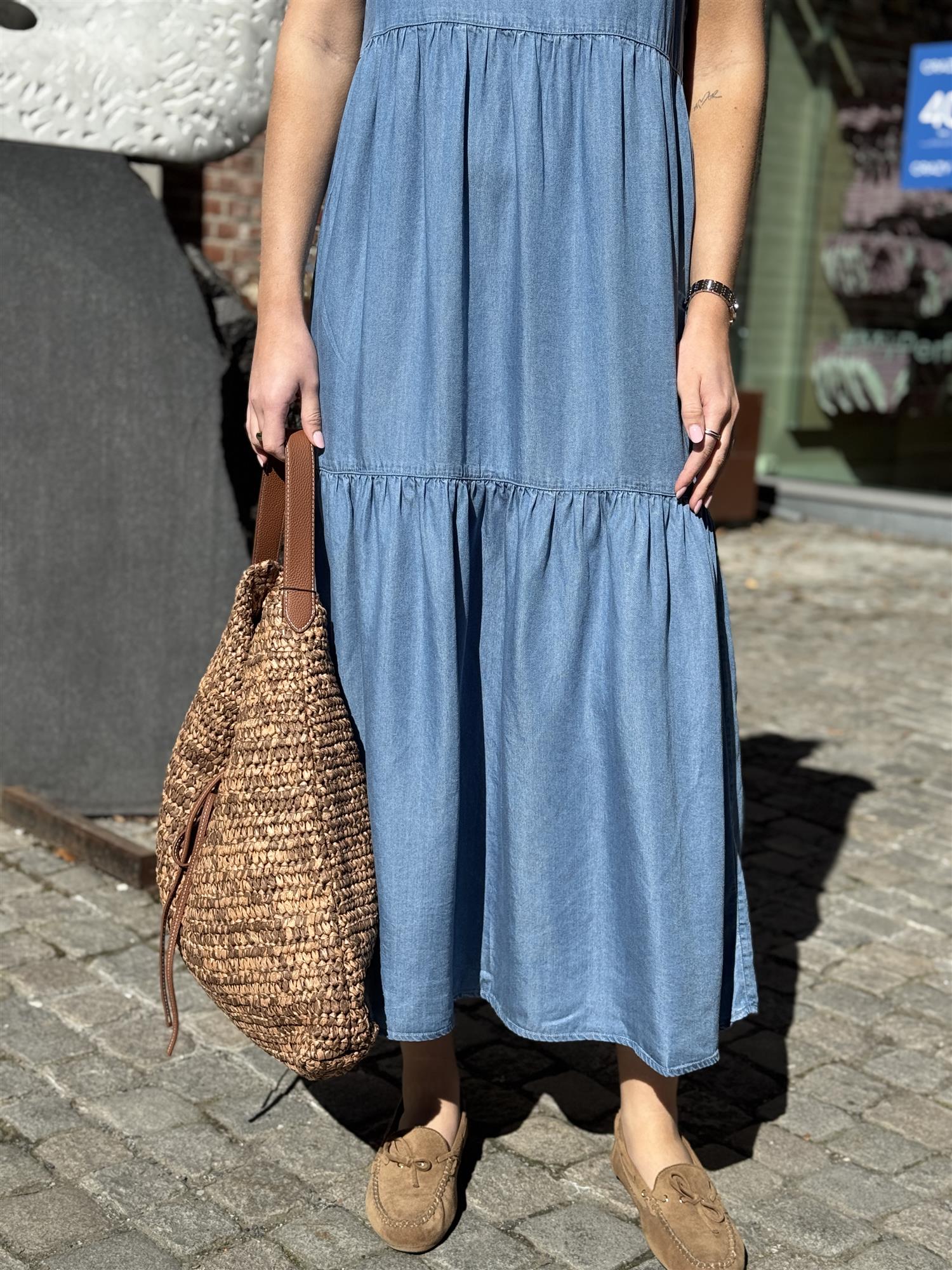 LR-RORA 3 Dress, Denim Blue