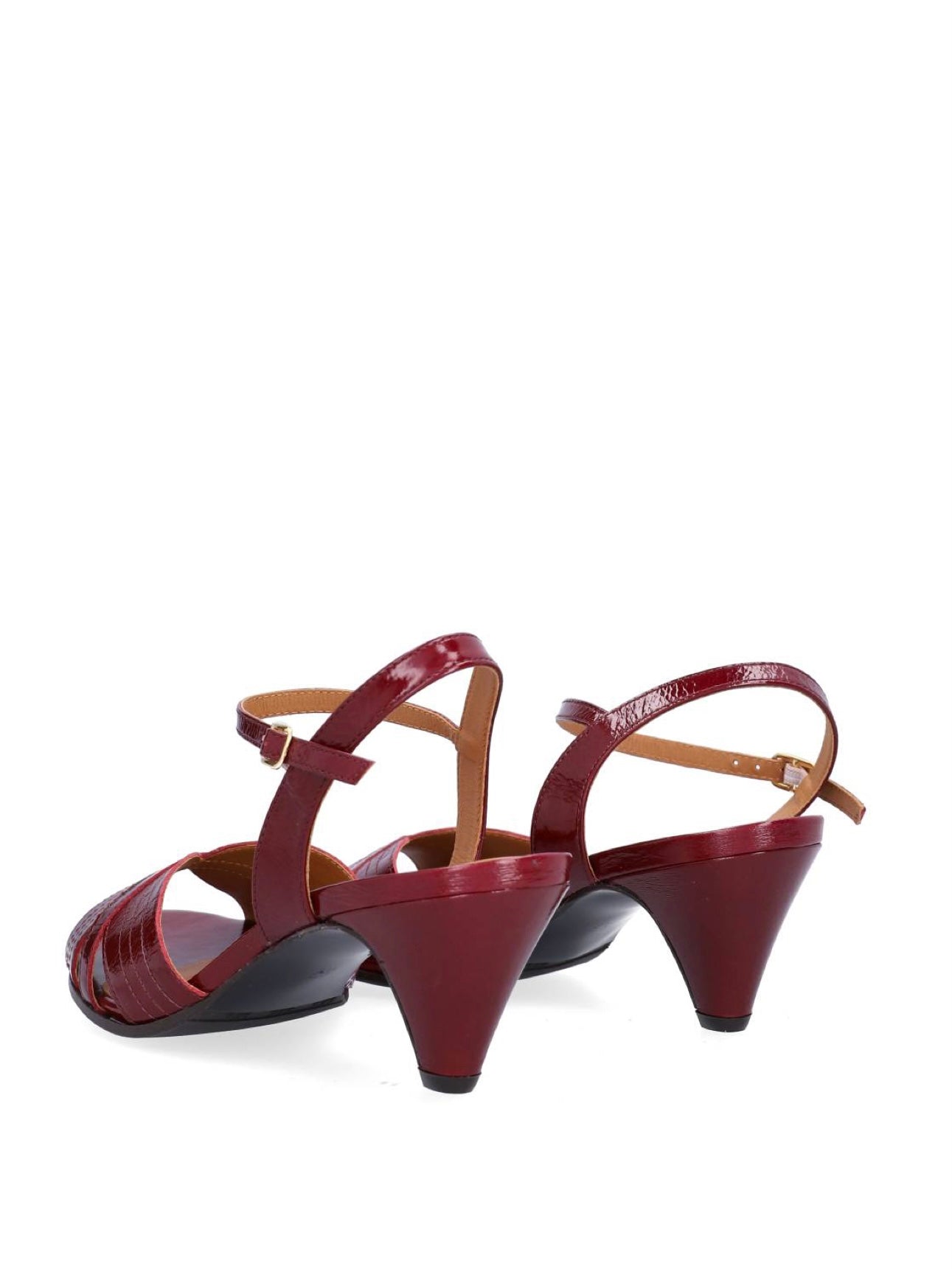 Heeled Sandals, Rubino Naplack 268