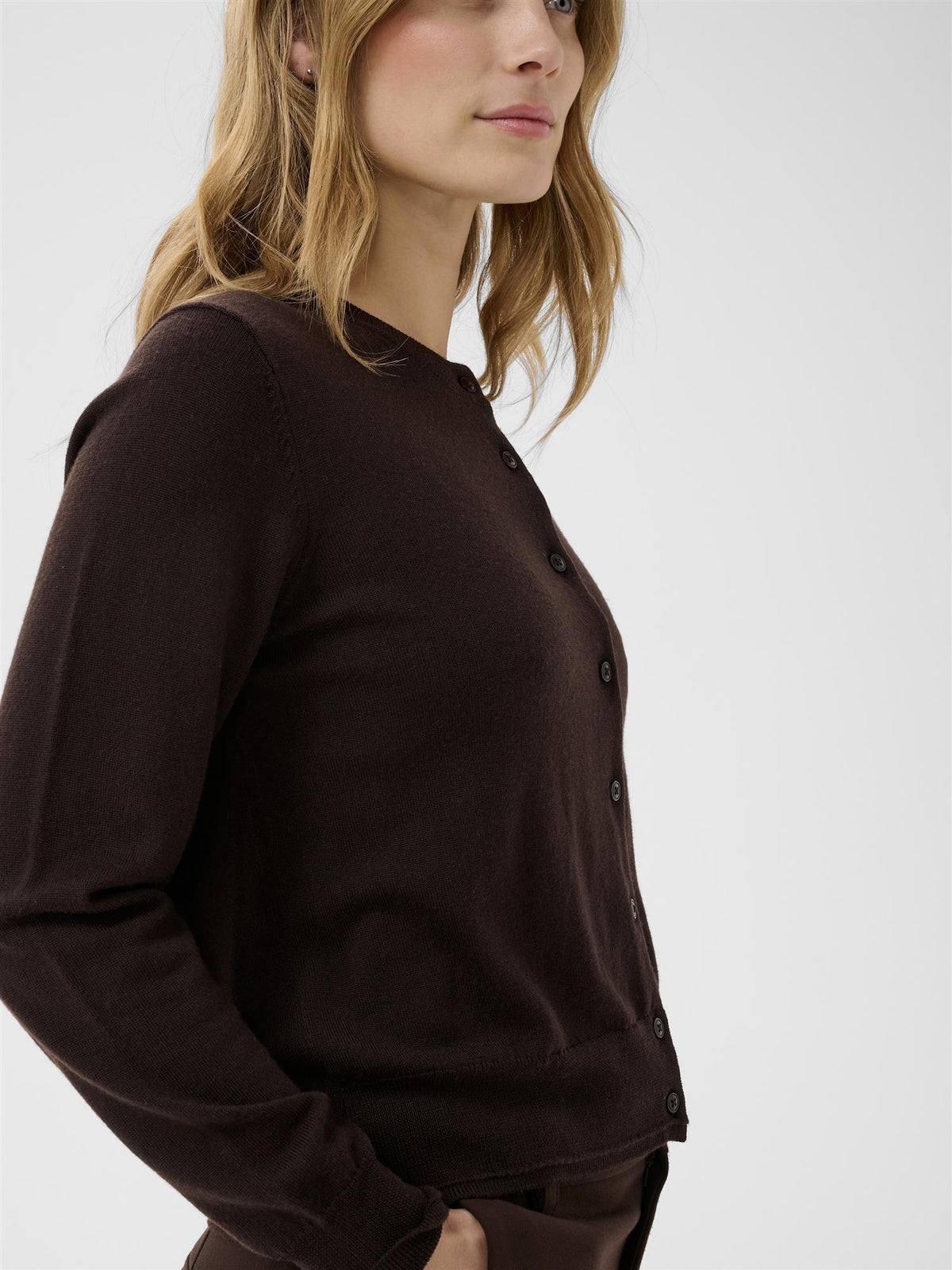 Noelani PW Cardigan, Brown