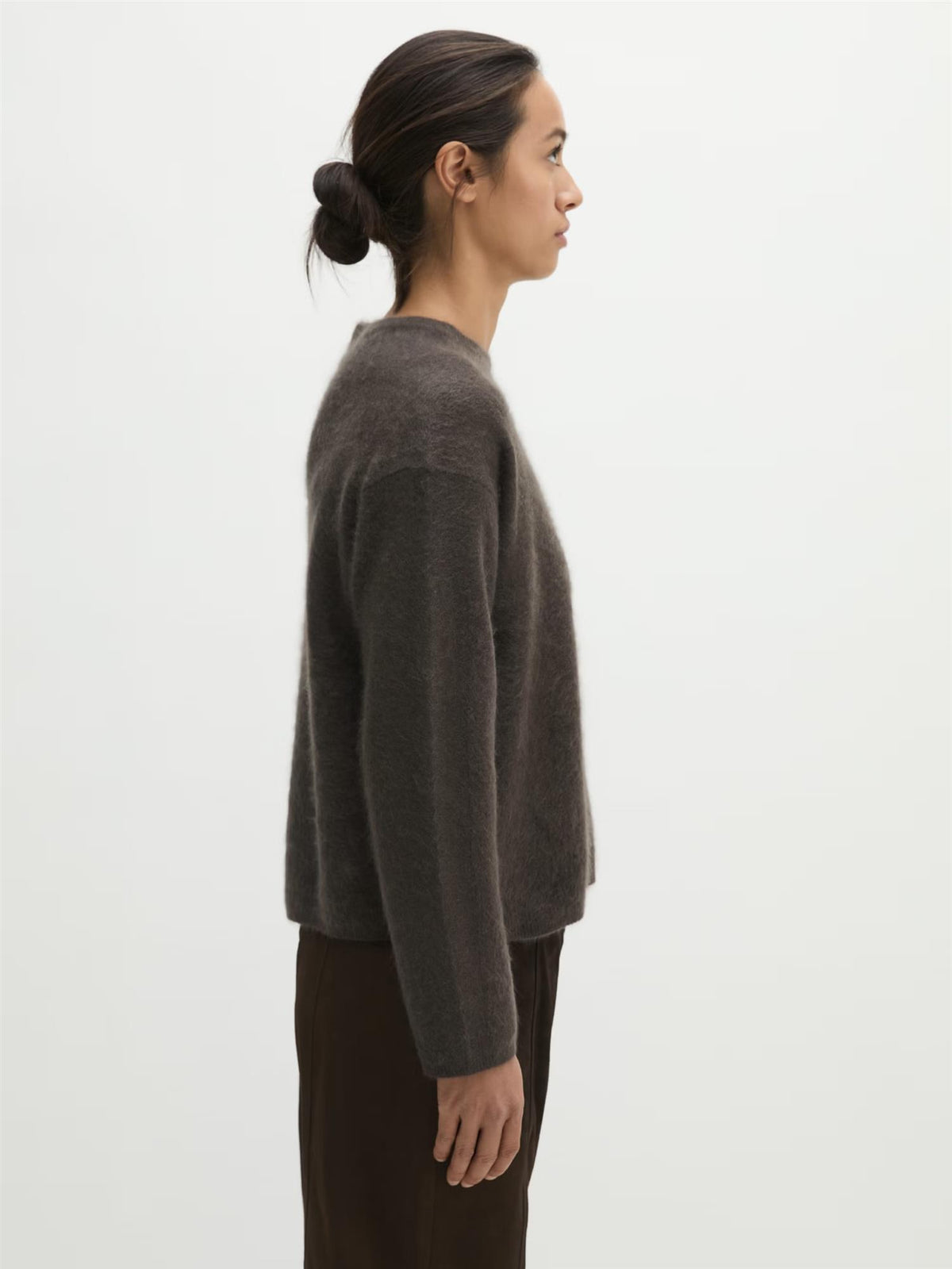 Pullover, Round neck, Coal Grey