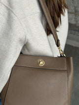 Sphere, flap bag, Taupe