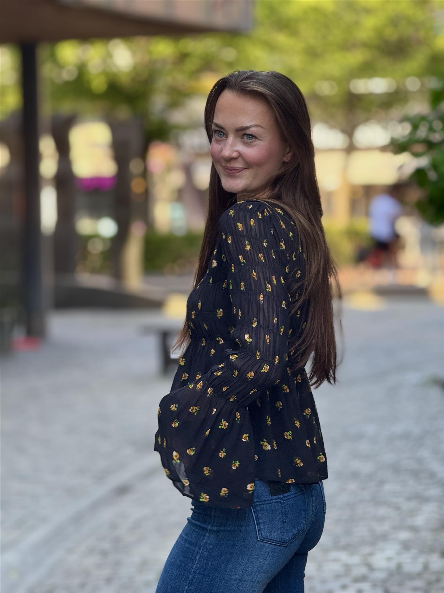 Georgette Smocking Top