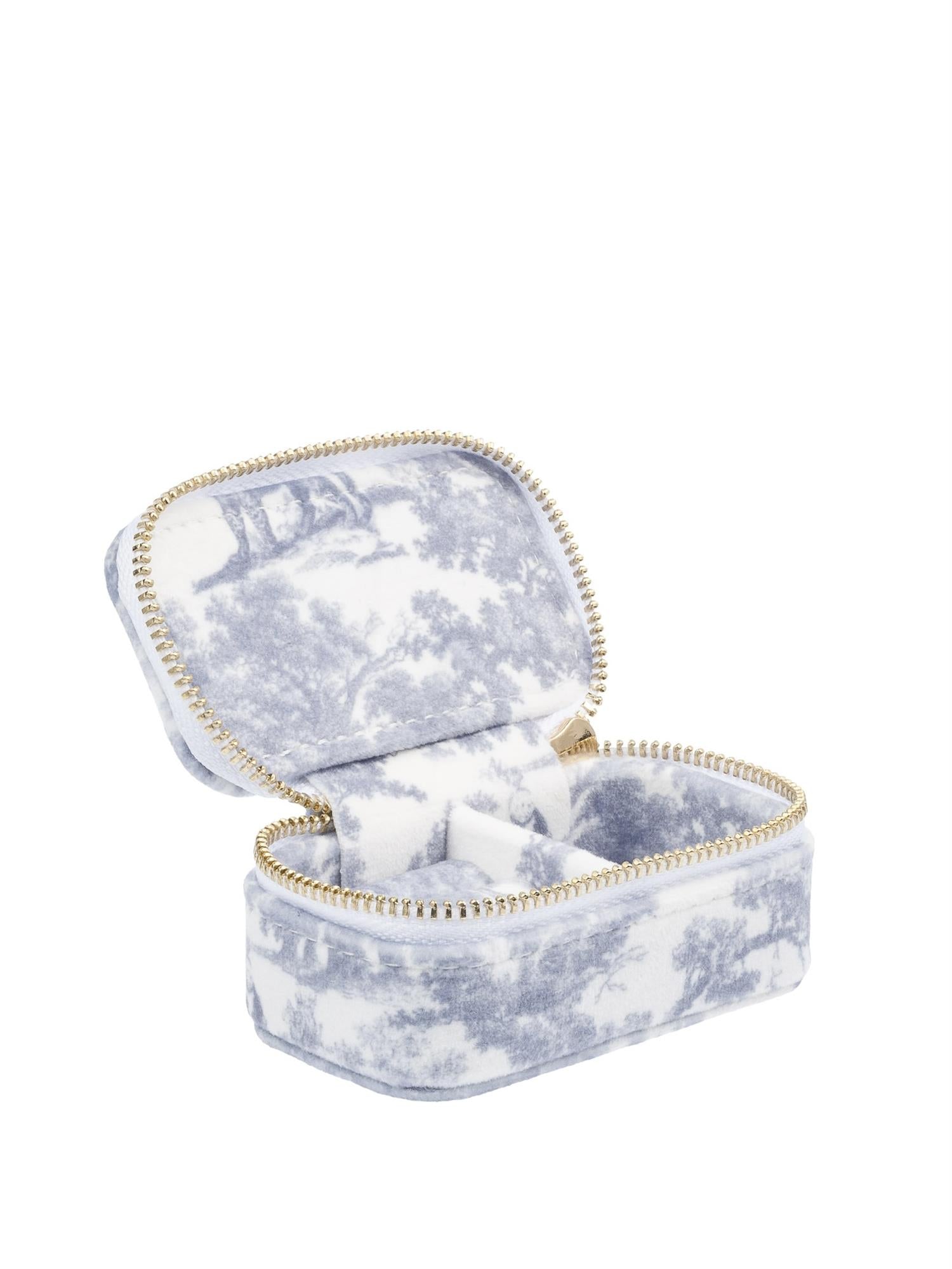 Velvet Jewellery Box Micro, Blue Savannah