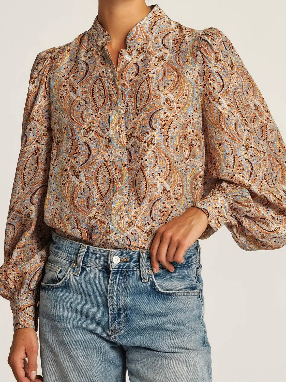 Striped Organza Blouse