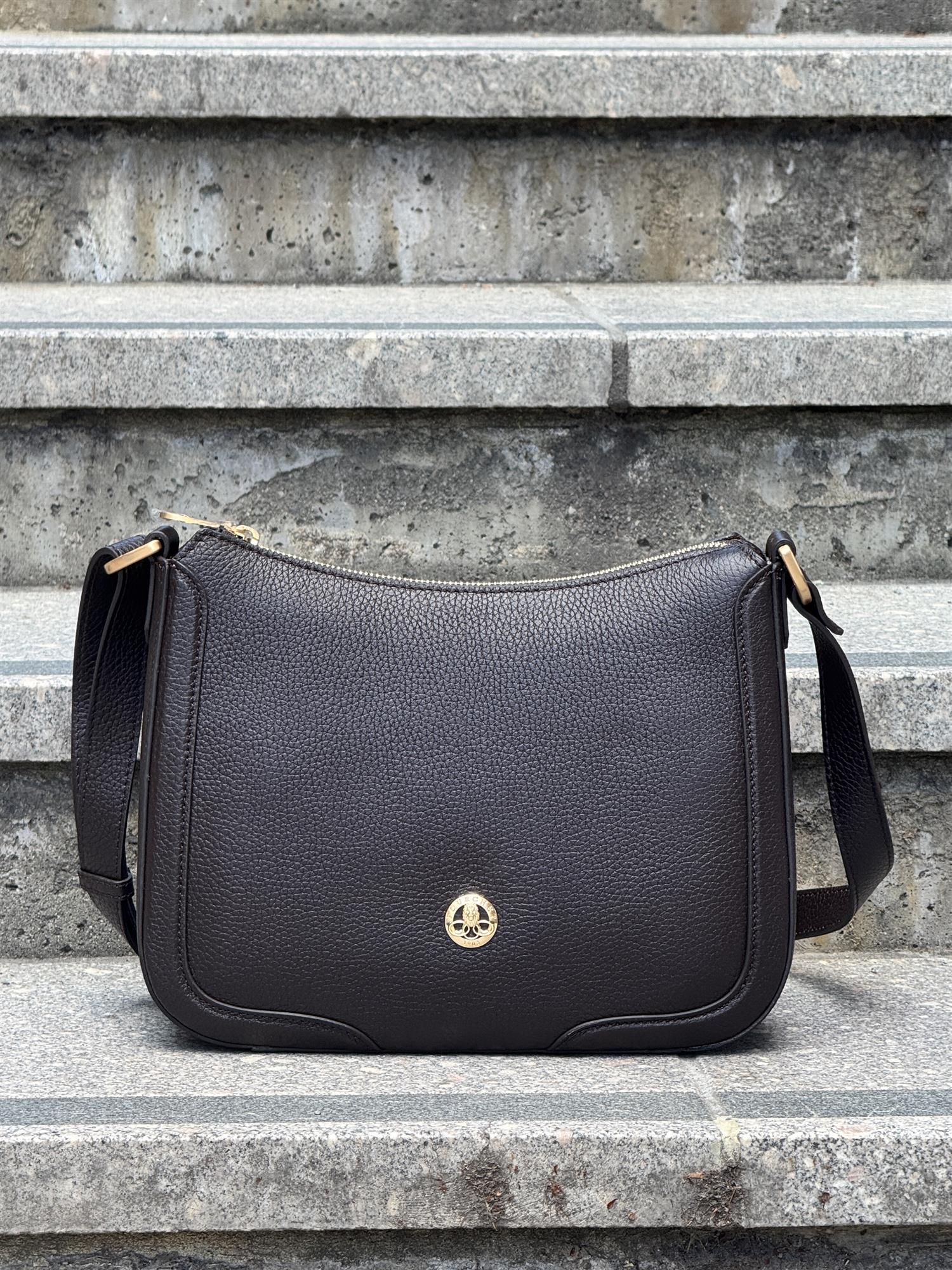 Image shoulder bag, Marron