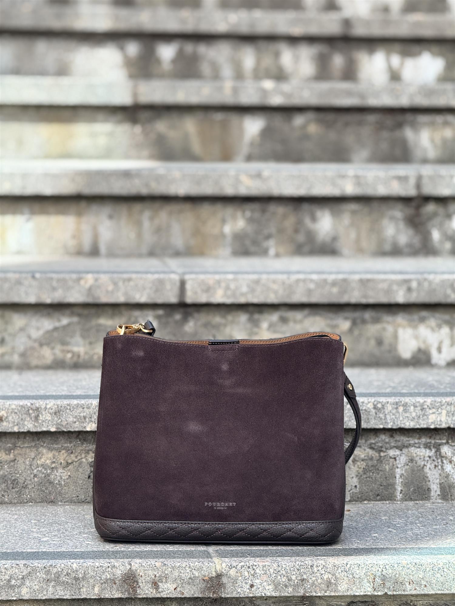 Manhattan, Large Suede, Marron