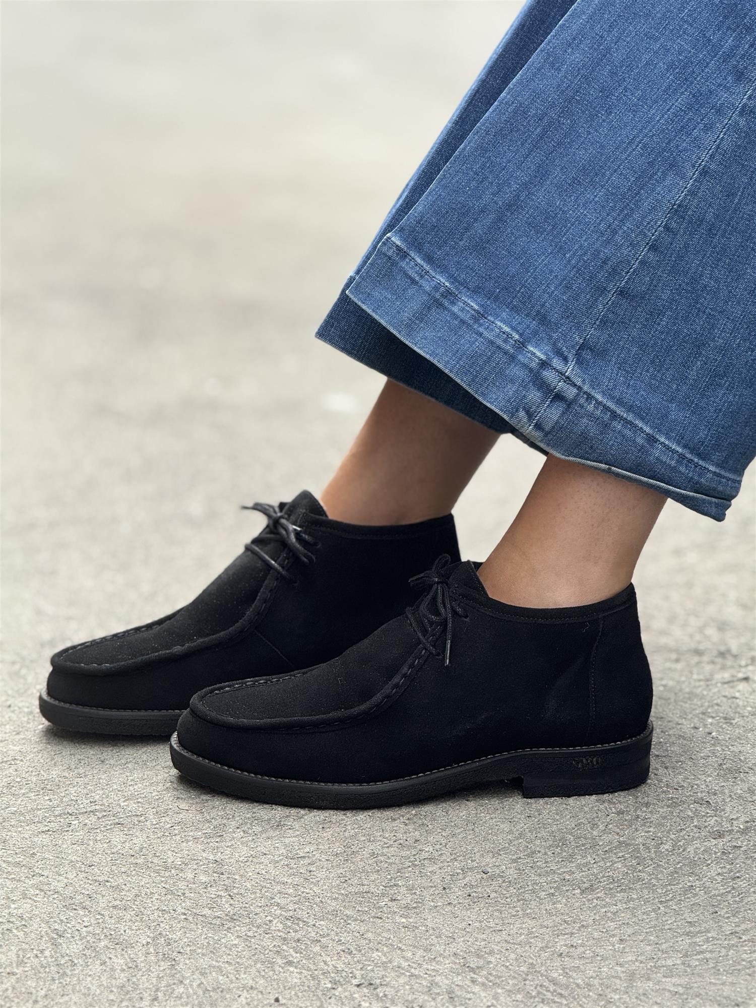Black velvet suede 500, Black