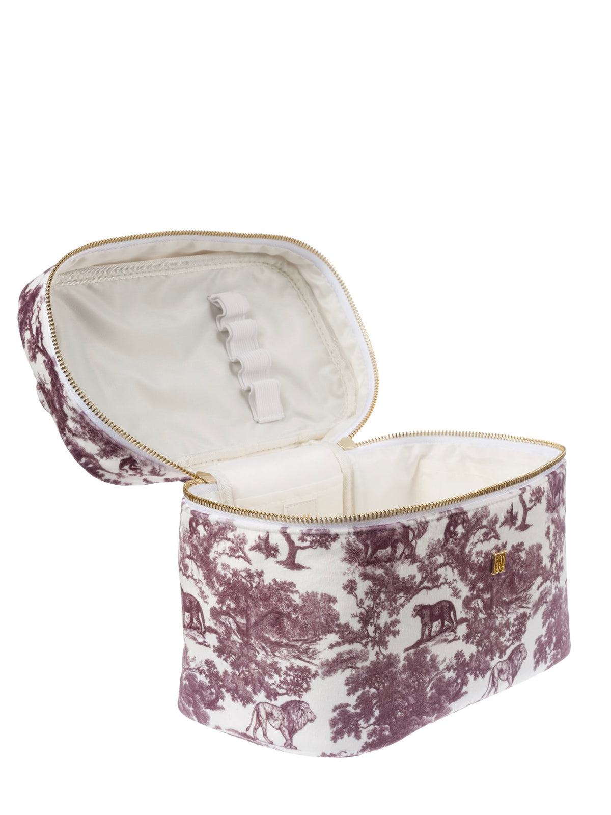 Velvet Vanity Bag Large, Bordeaux Savannah