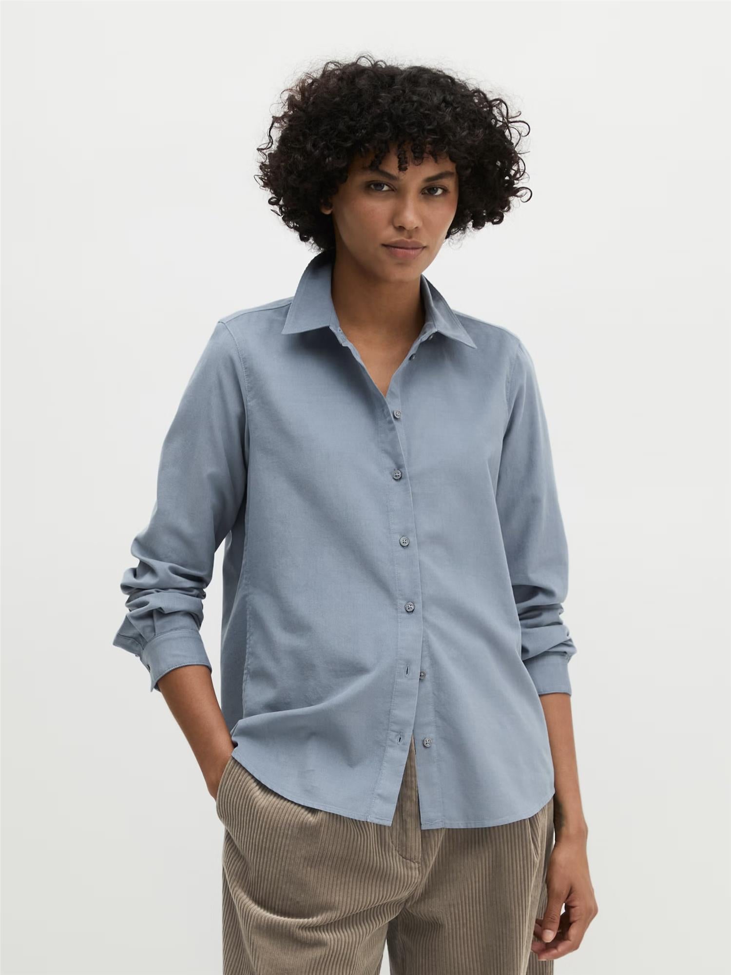 Woven Blouse, Stormy Sea