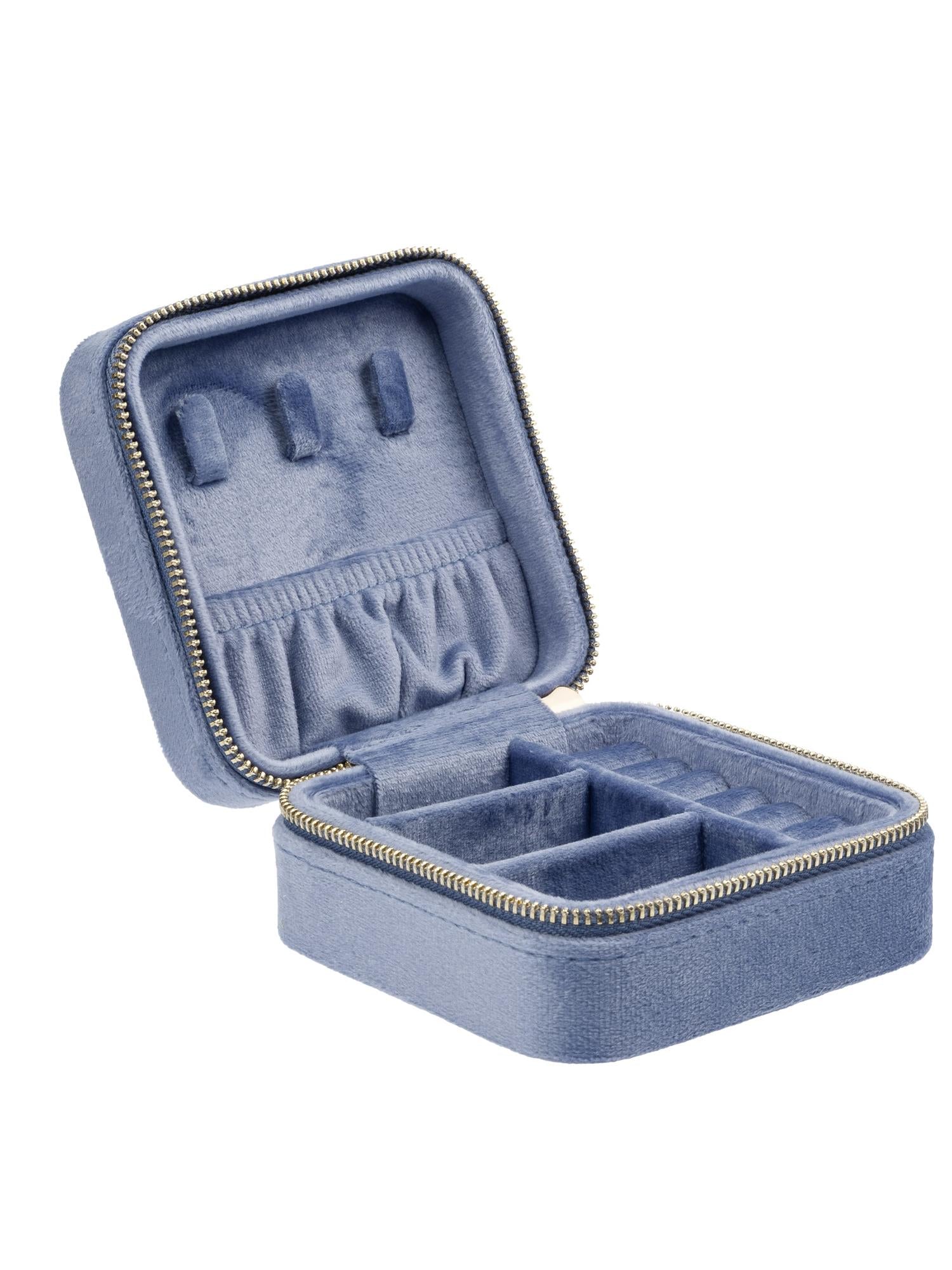 Velvet Jewellery Box Mini, Blue