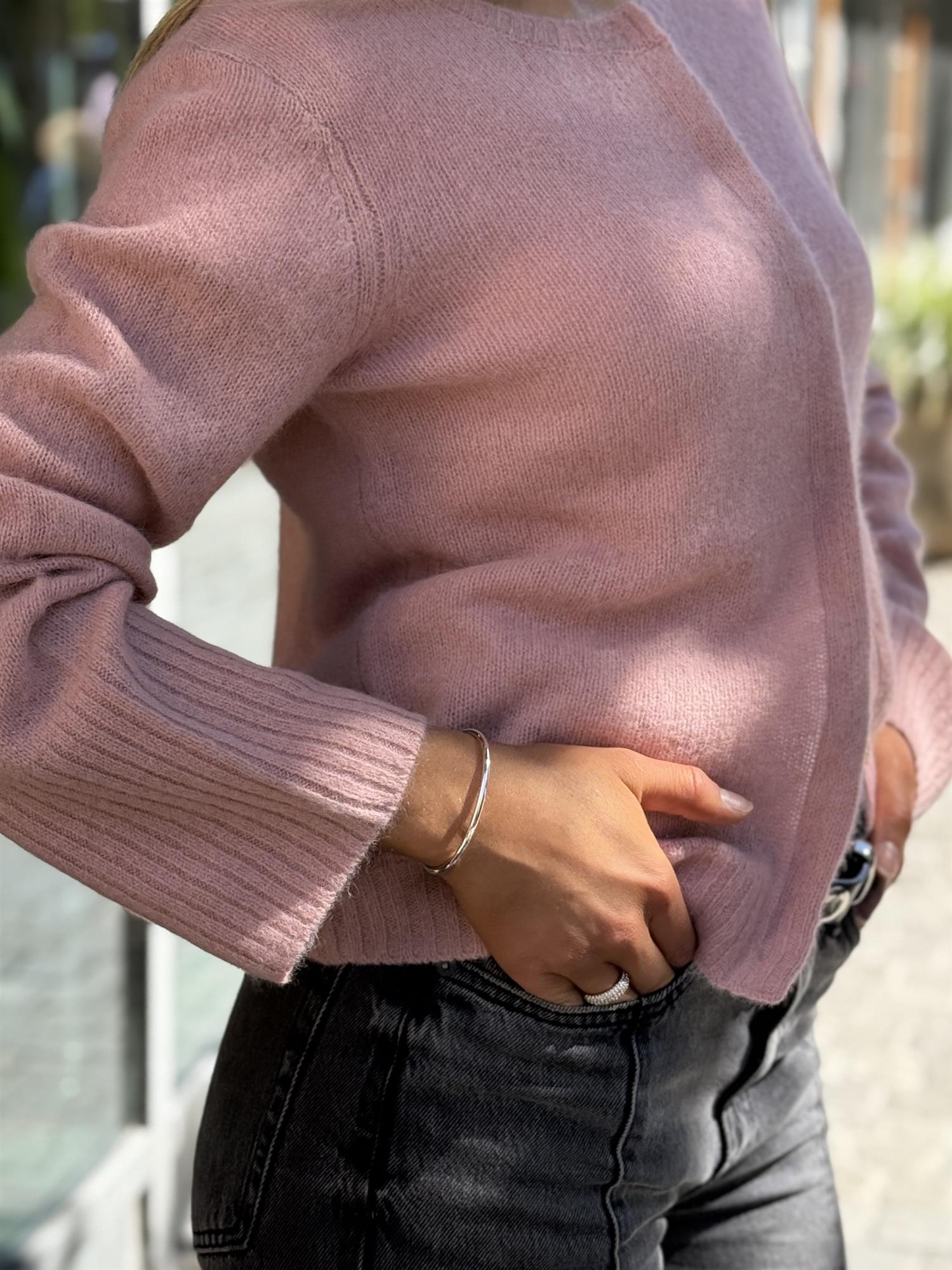 DUNA Cardigan, Clay/ Rosa