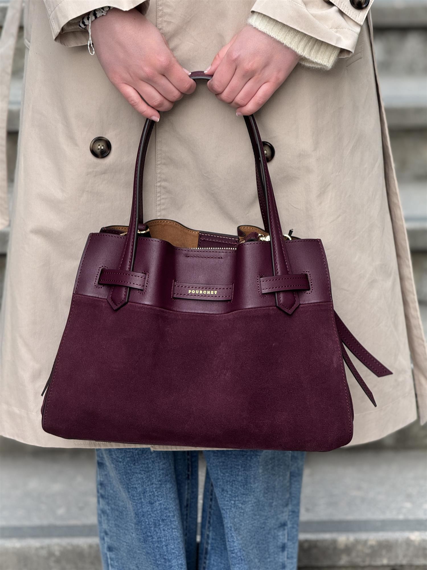 Blossom Large Suede, Bordeaux