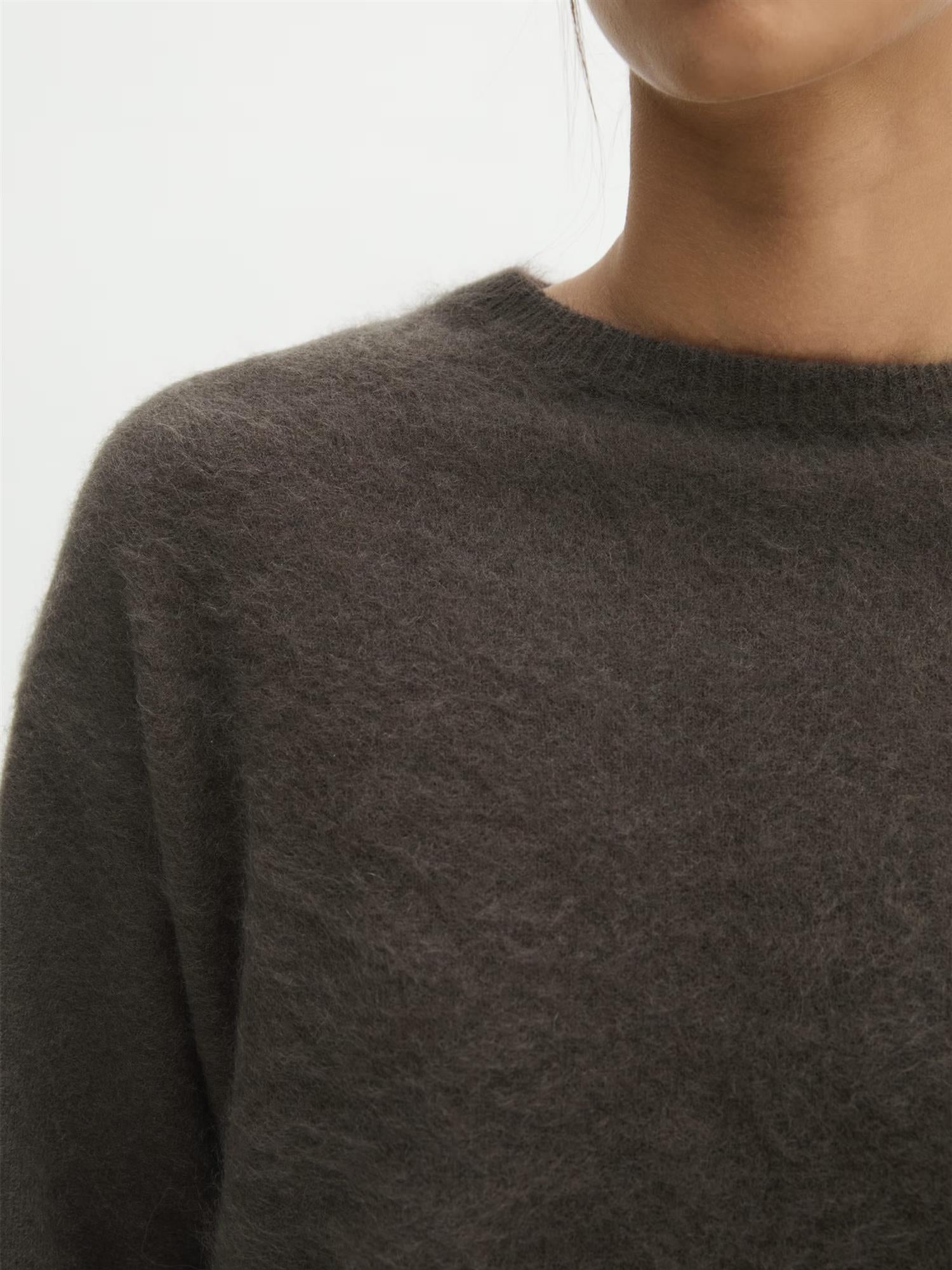 Pullover, Round neck, Coal Grey